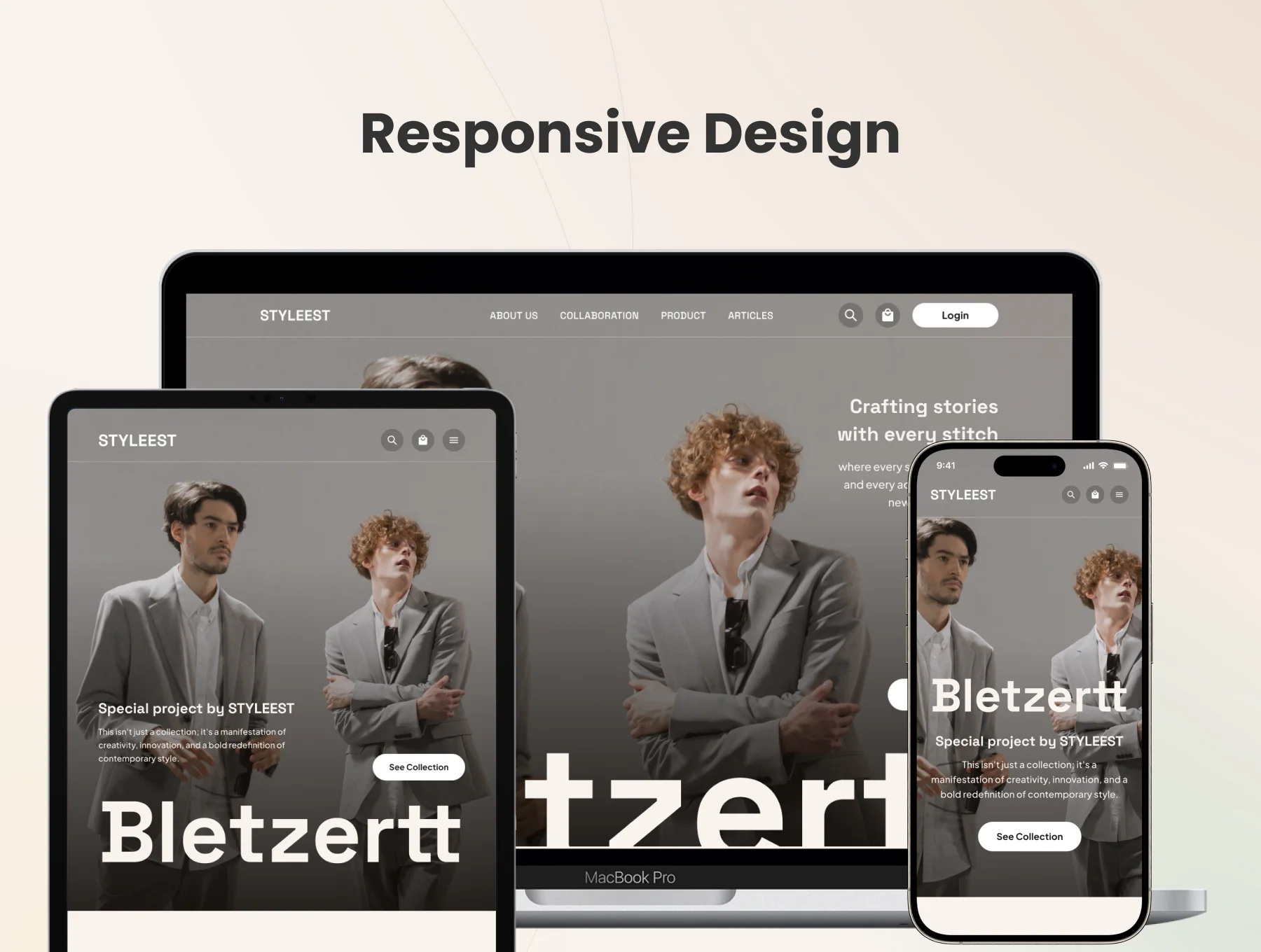 Styleest - Fashion Landing Page Template 8