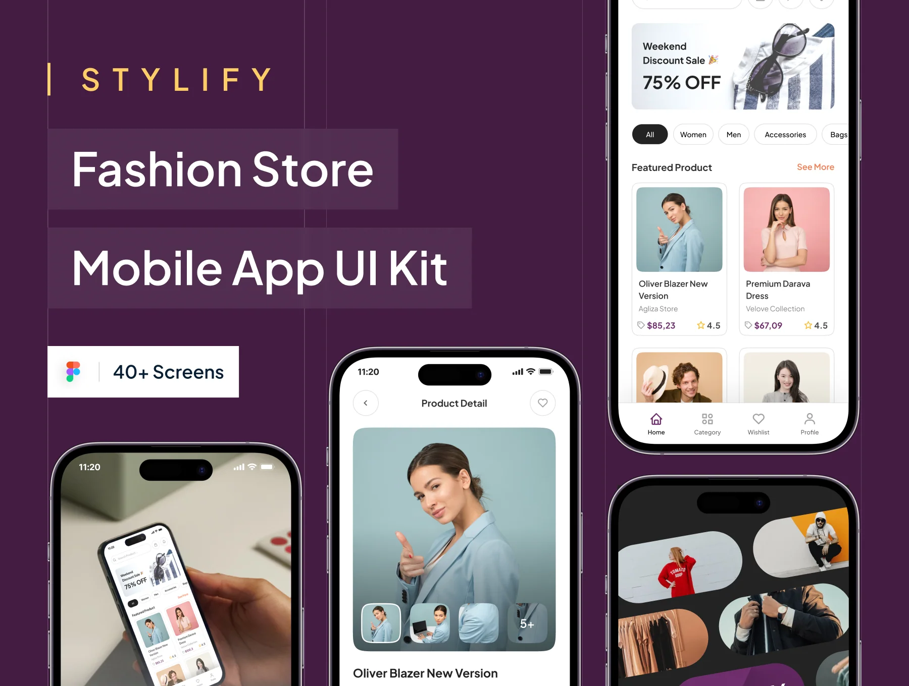 STYLIFY - Fashion Store Mobile App UI Kit