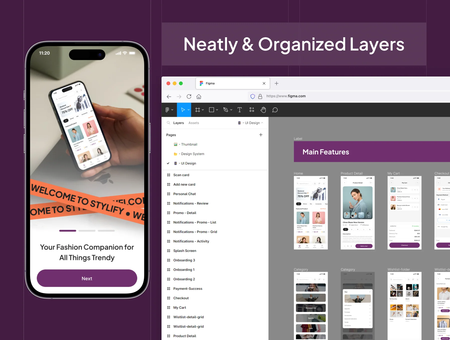 STYLIFY - Fashion Store Mobile App UI Kit 4