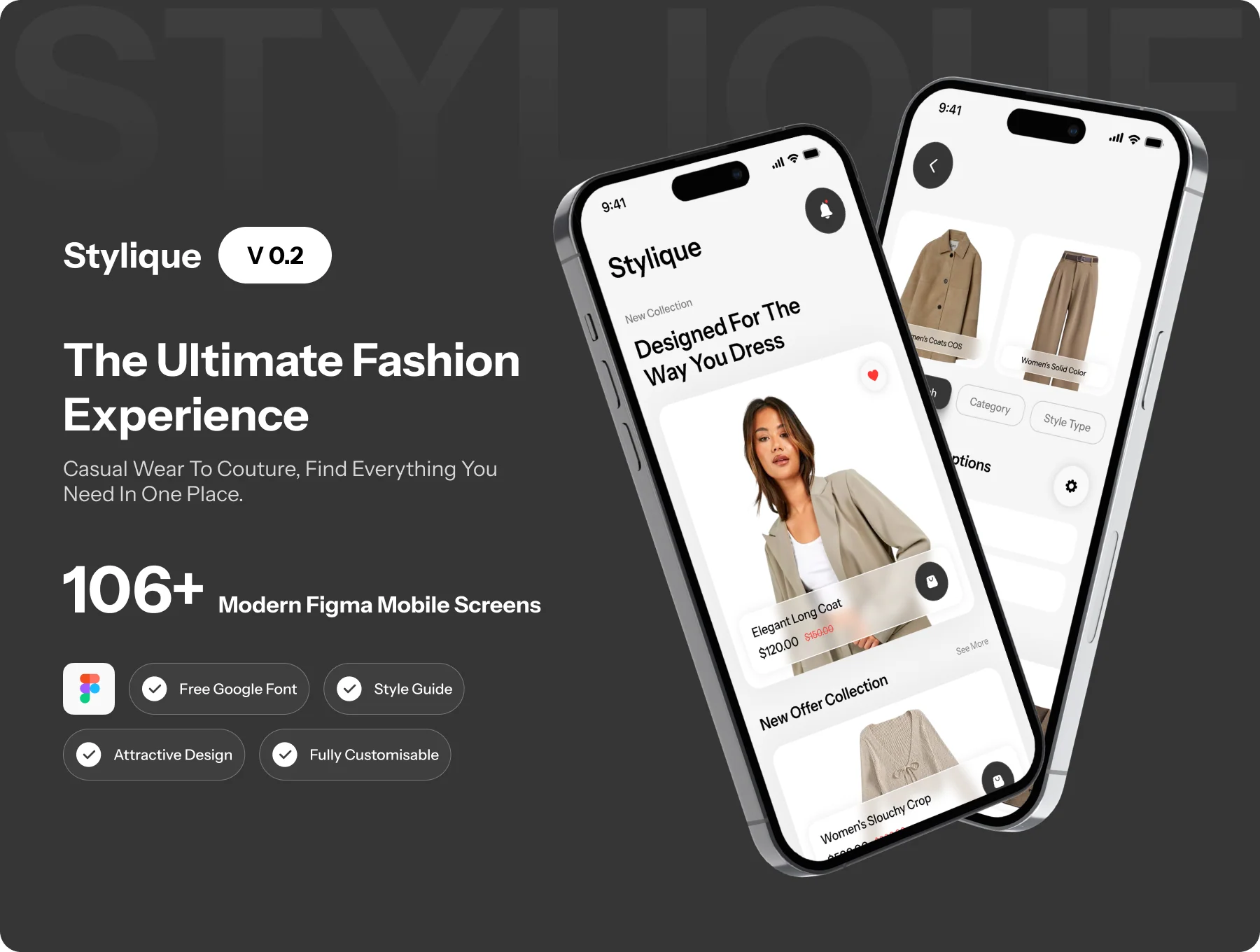 Stylique | Luxury Fashion & E-commerce UI Kit