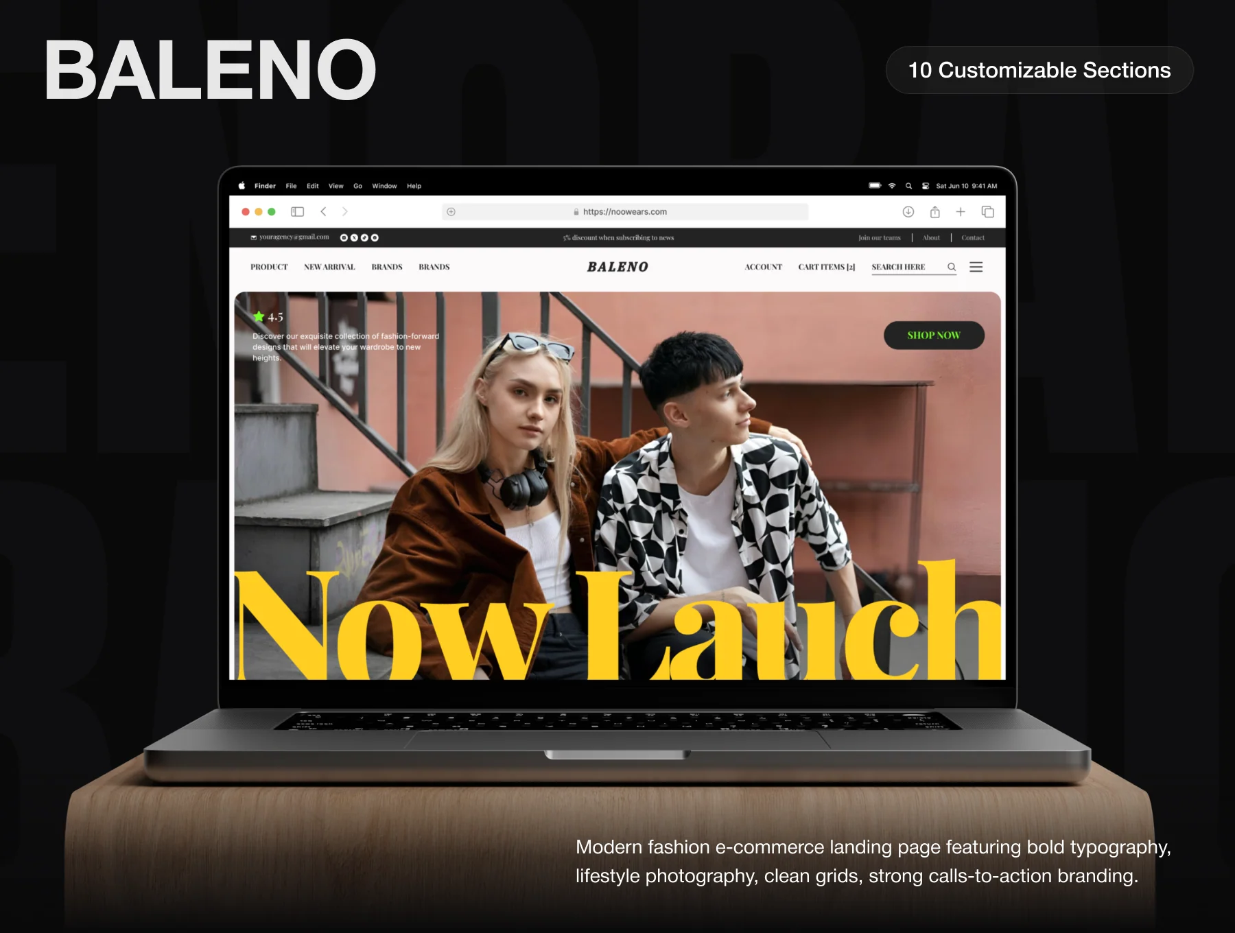 Stylish E-commerce Landing Page 3