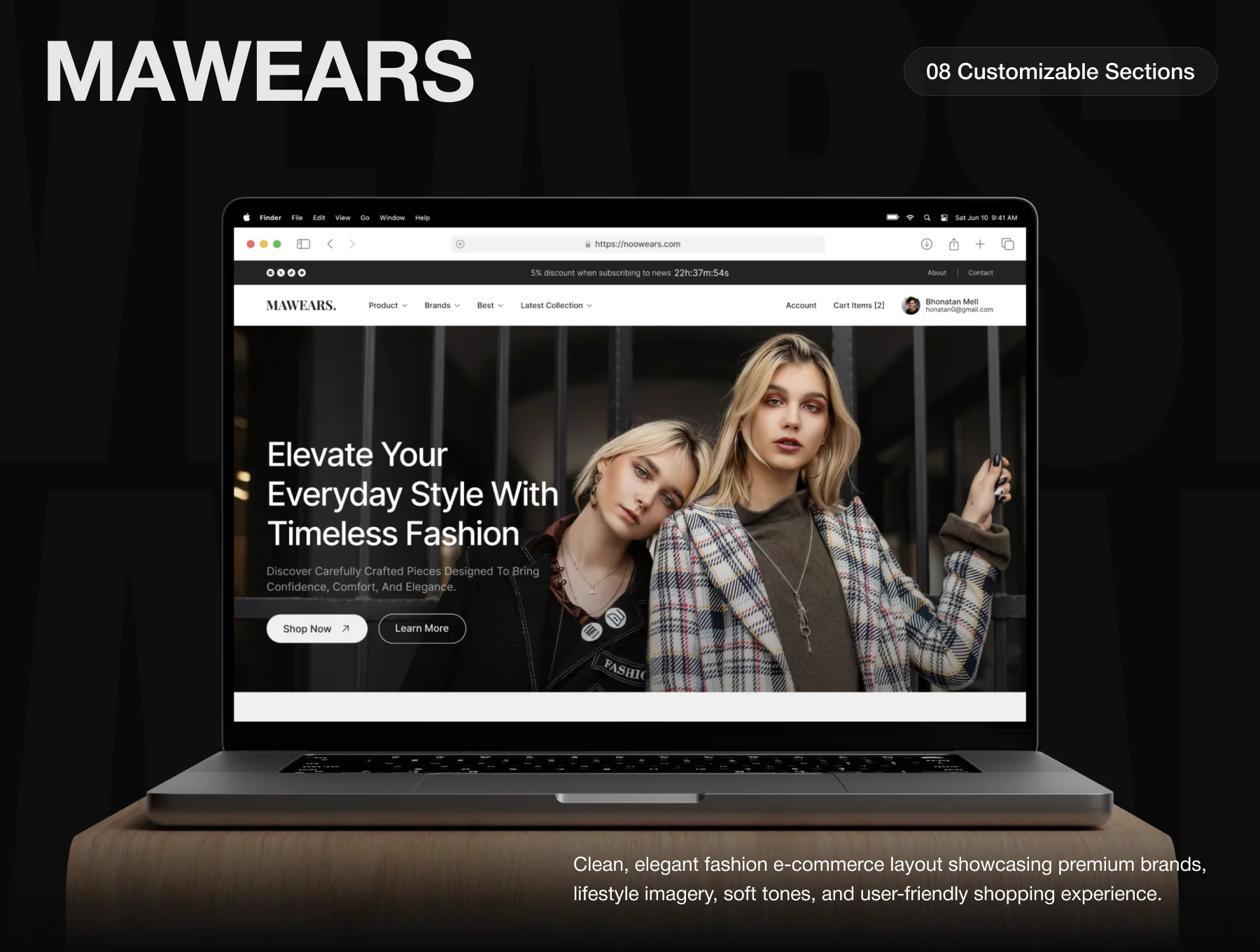 Stylish E-commerce Landing Page 5
