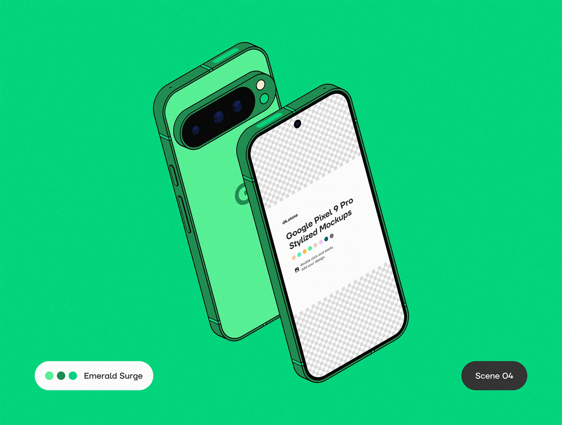 Google Pixel 9 Pro Stylized Mockups 7