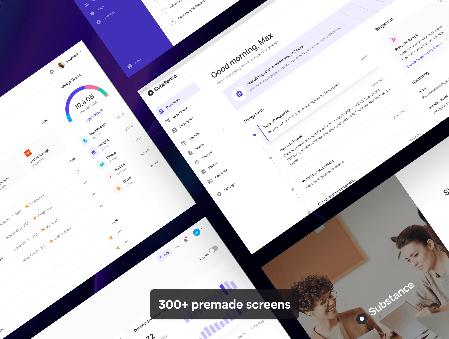 Substance Dashboard UI Kit 2