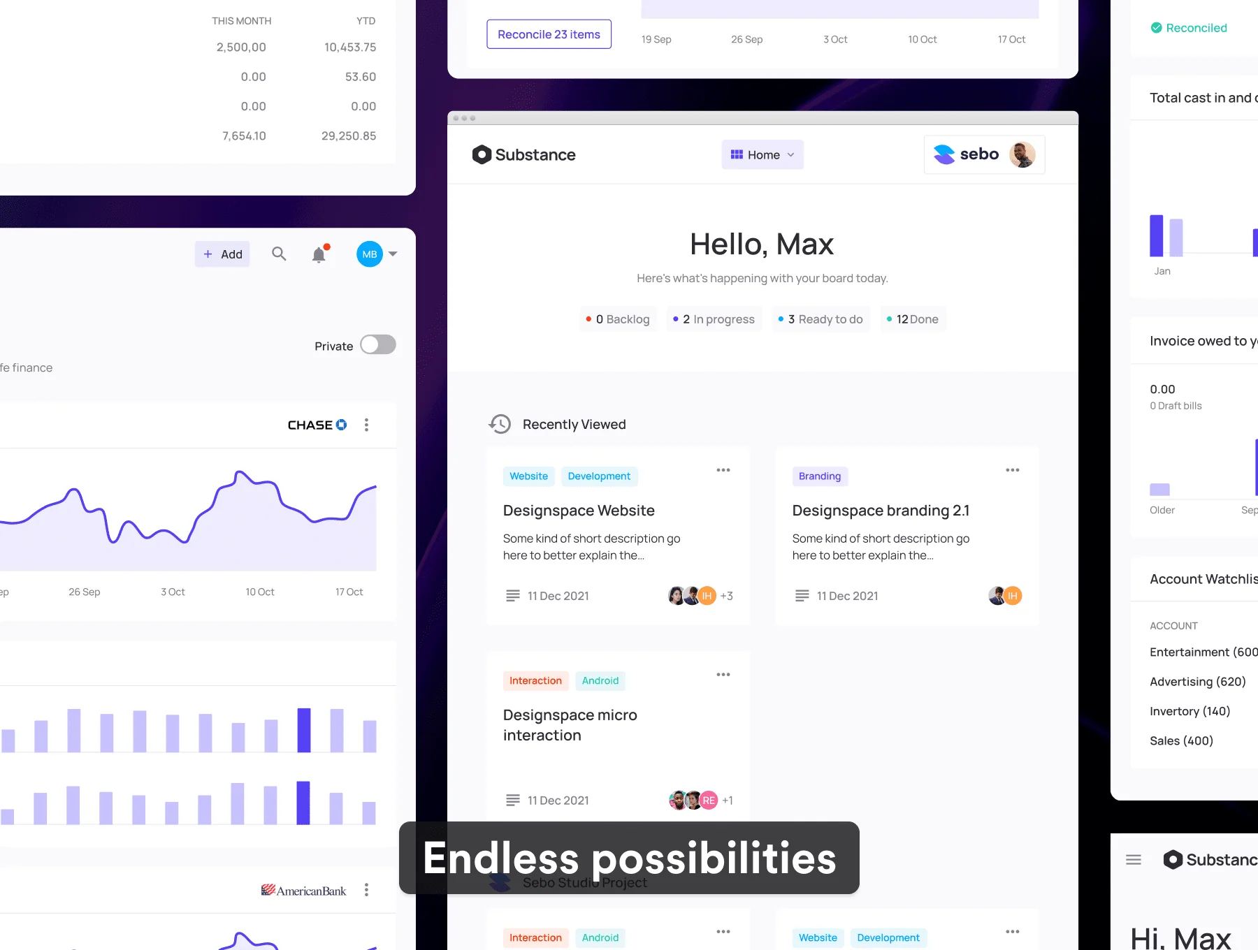 Substance Dashboard UI Kit 7