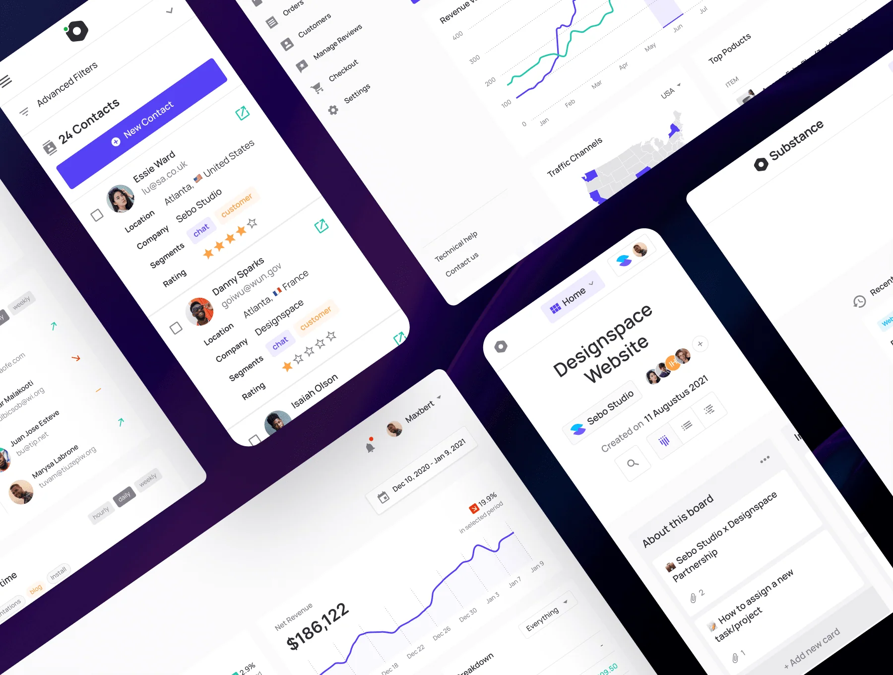 Substance Dashboard UI Kit 8