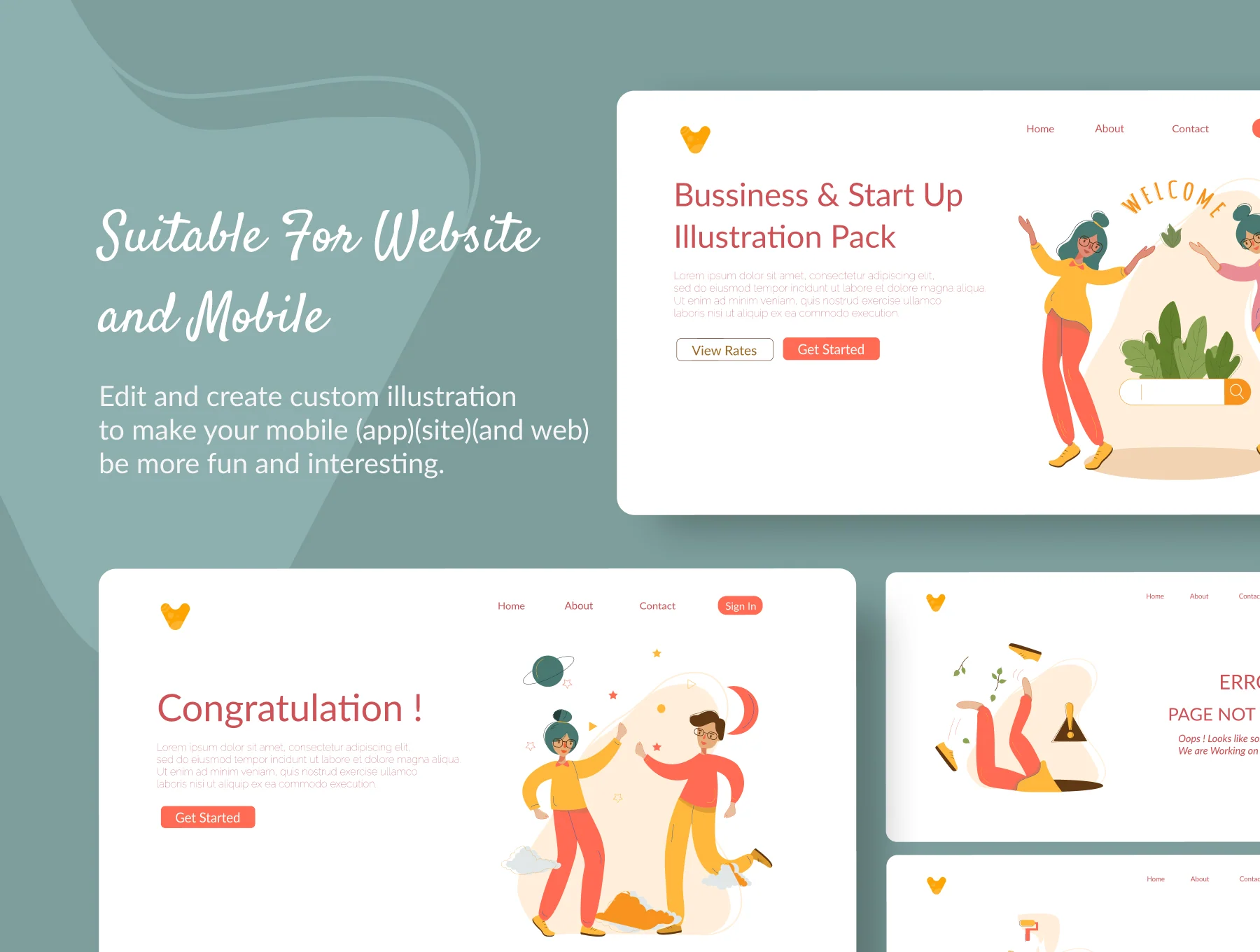 Sumeh - Business and Start Up Illustration Pack 4