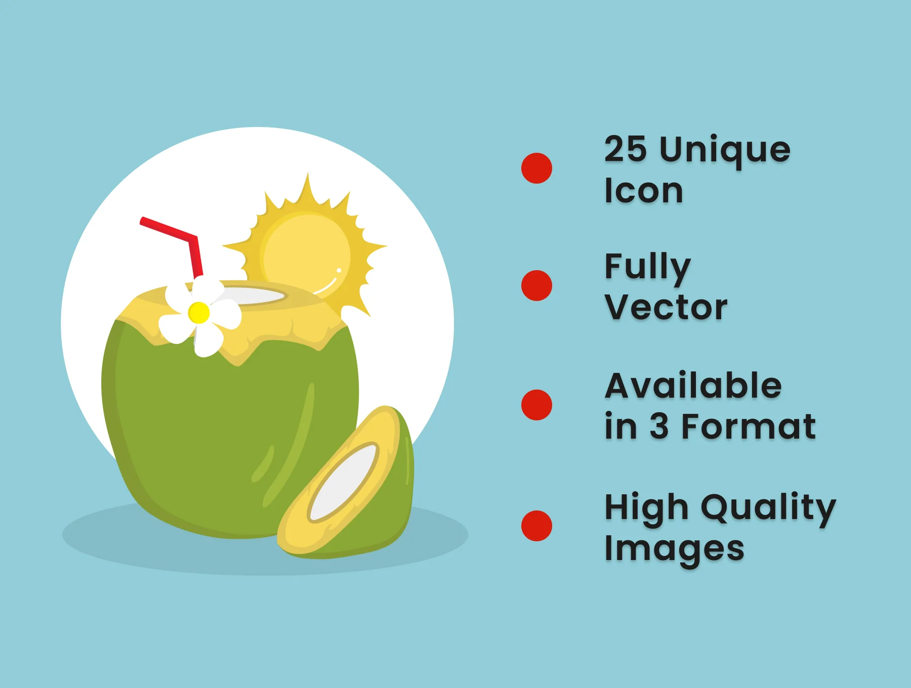 Summer 2D Icon Illustration Set Vol 1 2