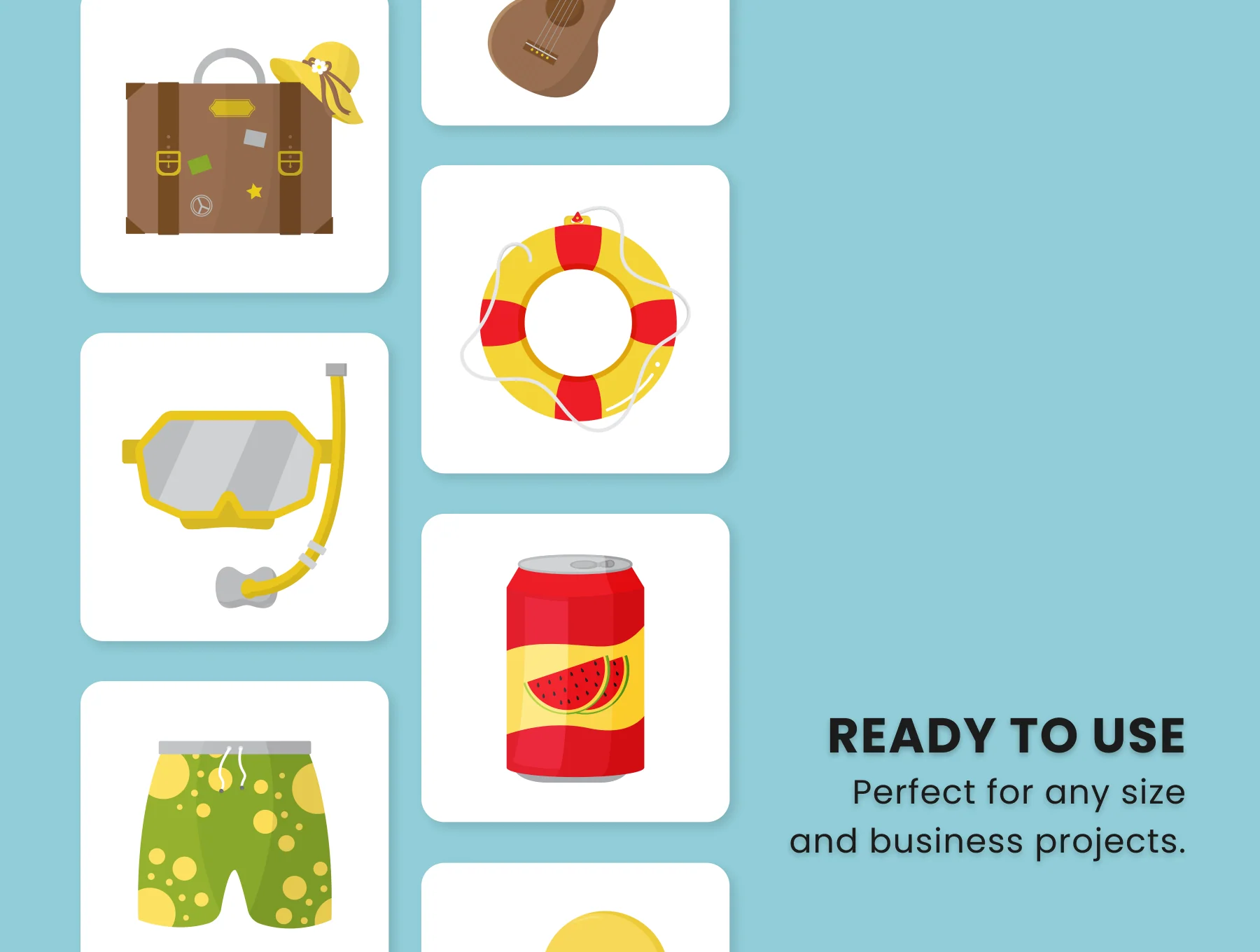Summer 2D Icon Illustration Set Vol 1 3