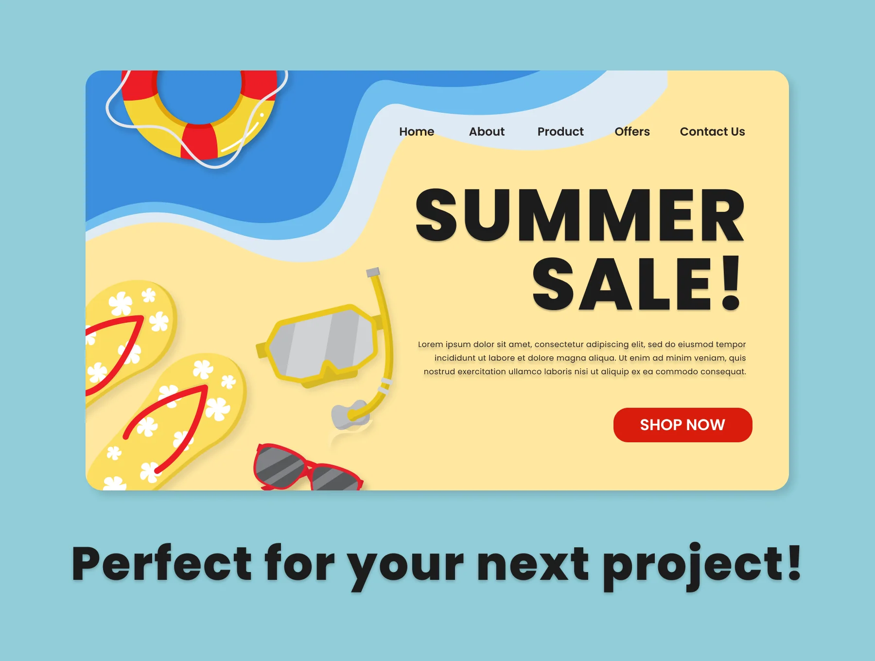 Summer 2D Icon Illustration Set Vol 1 4