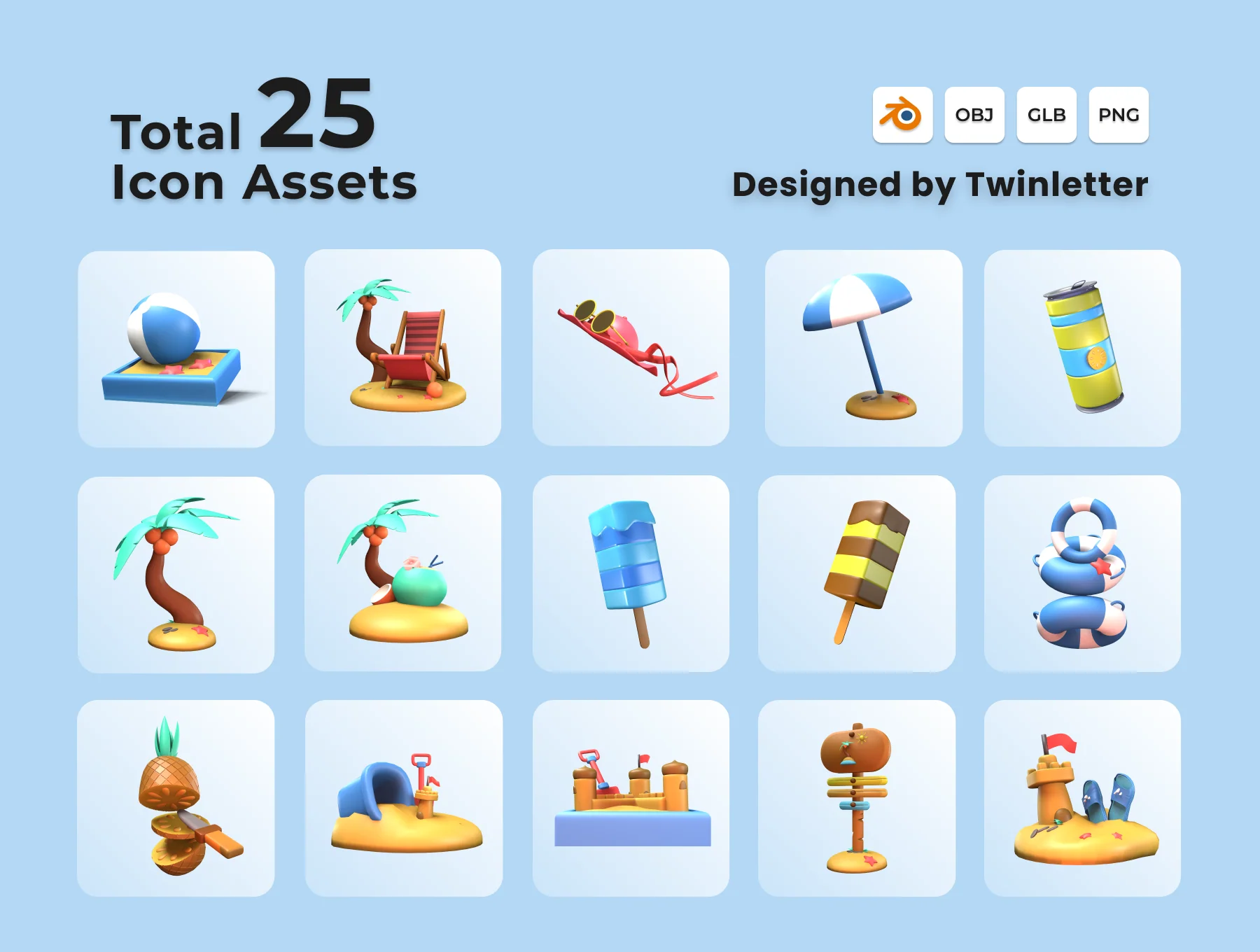 Summer 3D Icon Pack Vol 2 5