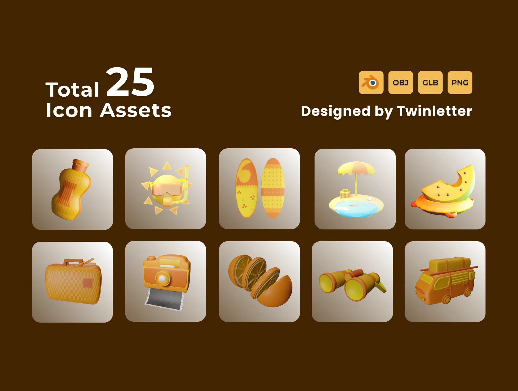Summer 3D Icon Pack Vol 1 6