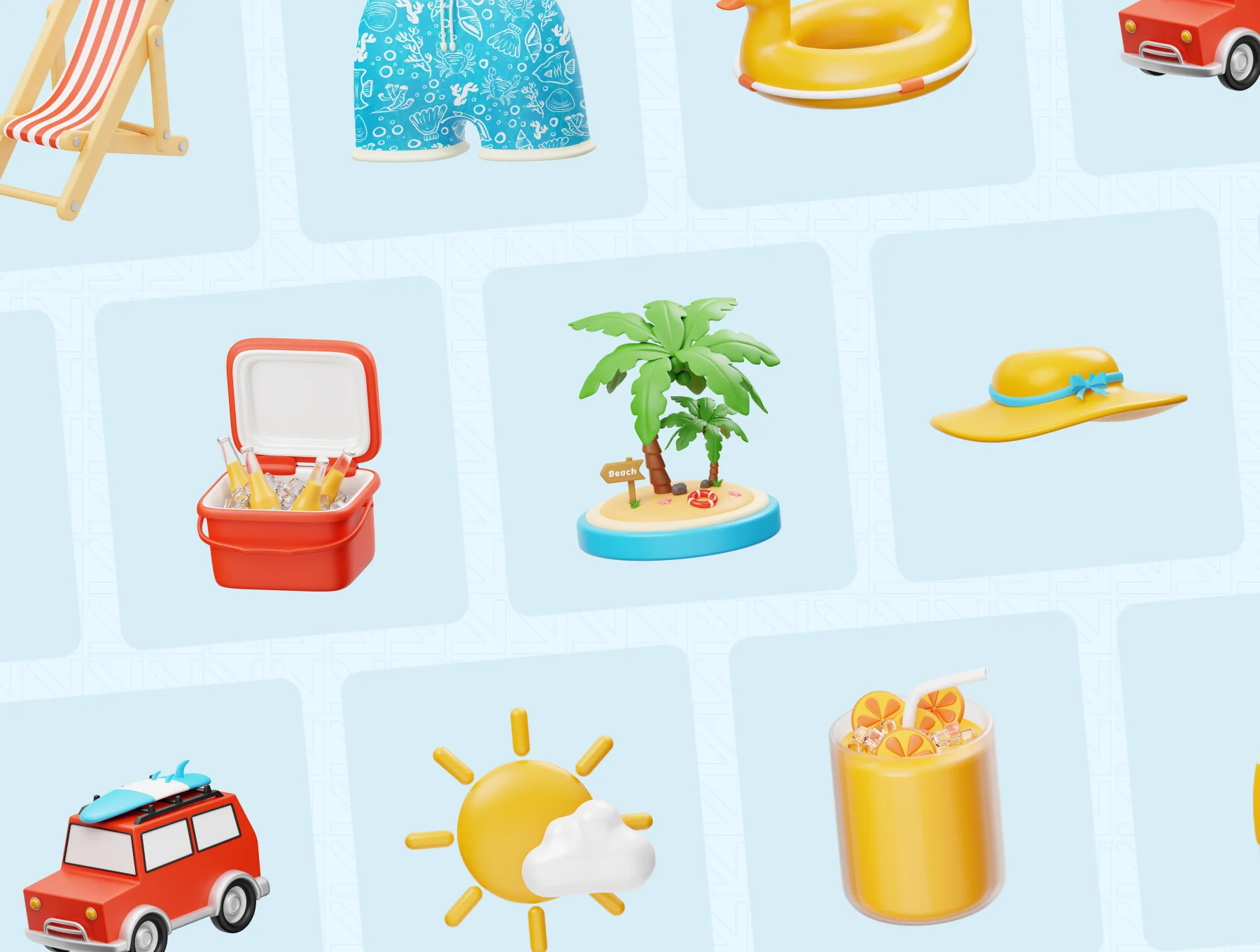 Summer 3D Icon 6