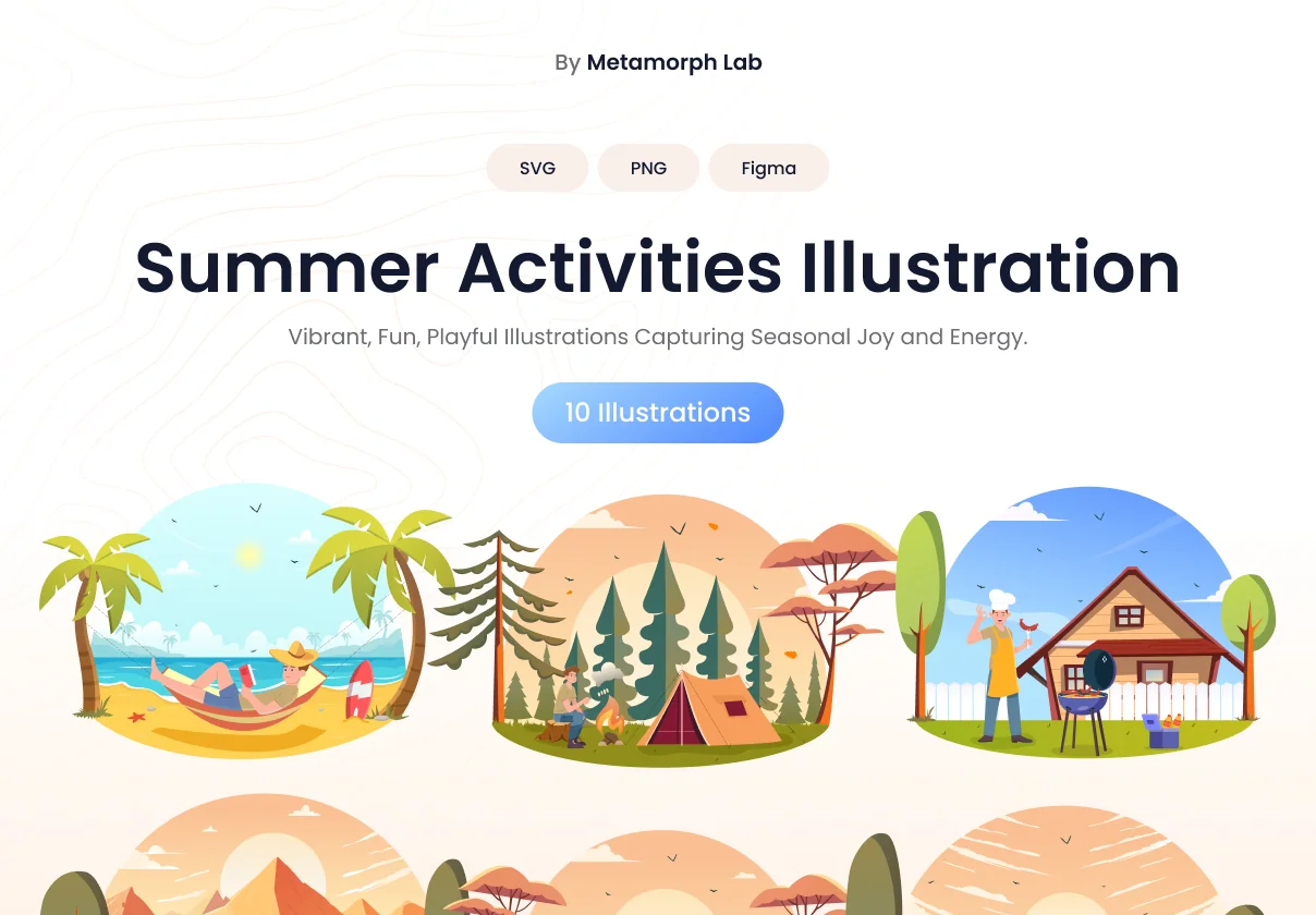Summer Activities Illustration