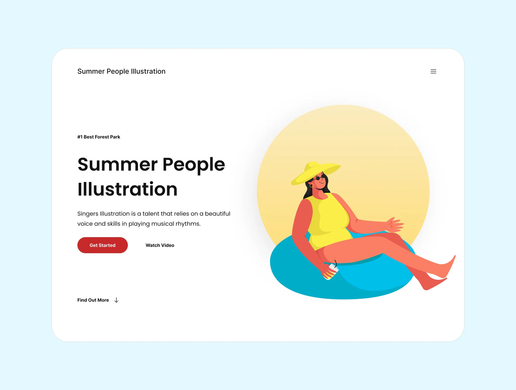 Summer People Illustration Set 3