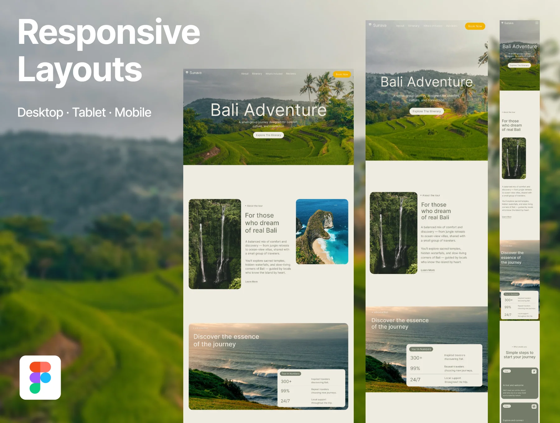 Sunava – Soft & Natural Travel Web UI Kit 2