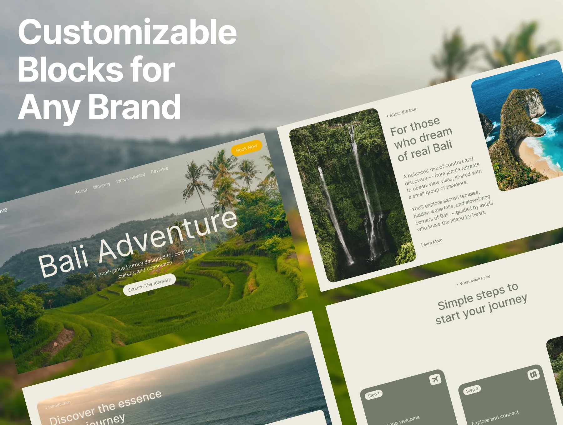 Sunava – Soft & Natural Travel Web UI Kit 3