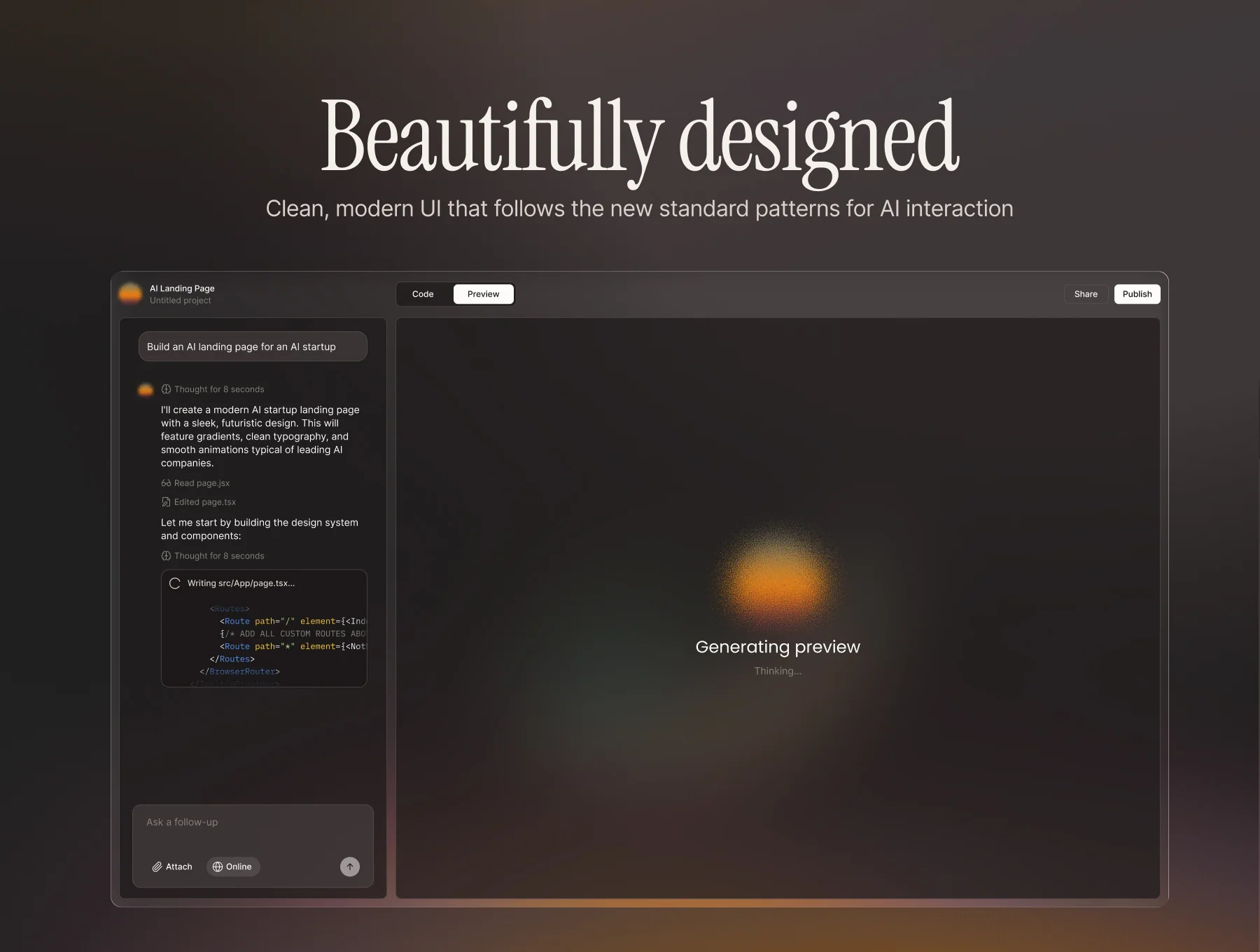 Sundust – Vibecoding AI Chatbot UI Kit 3