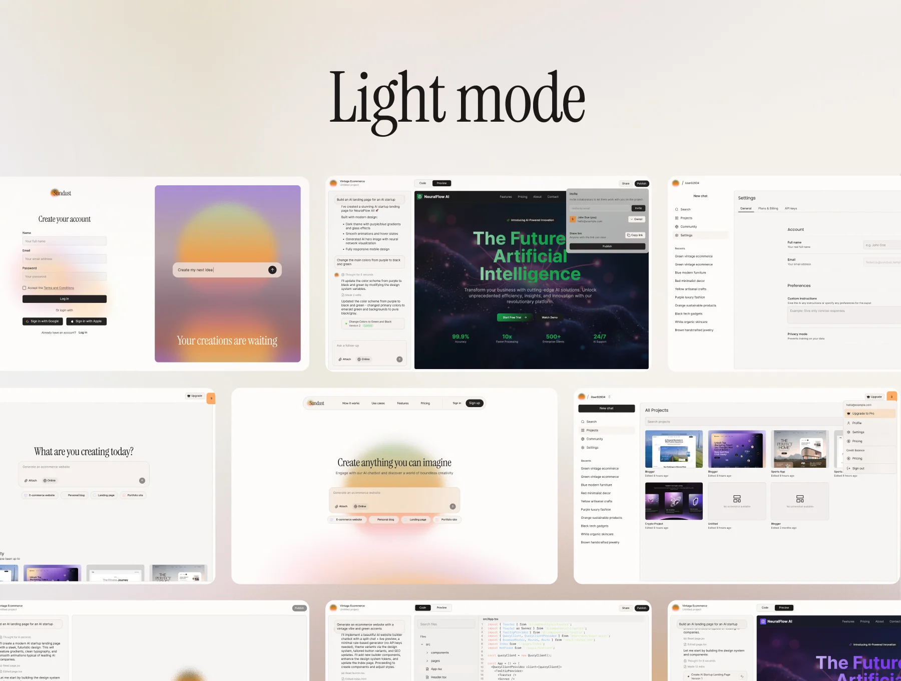 Sundust – Vibecoding AI Chatbot UI Kit 5