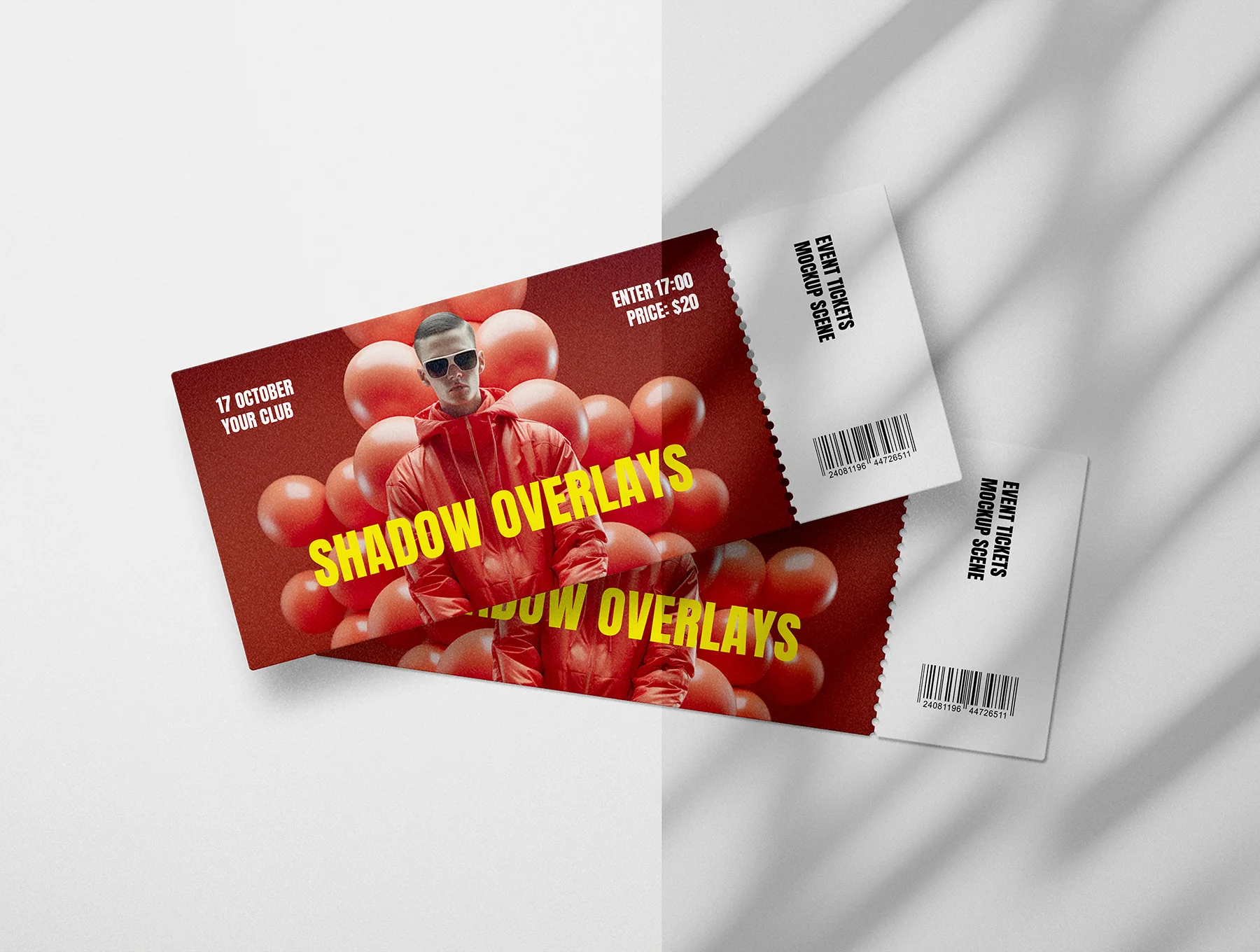 Sunlight Shadow Overlays Mockups 8