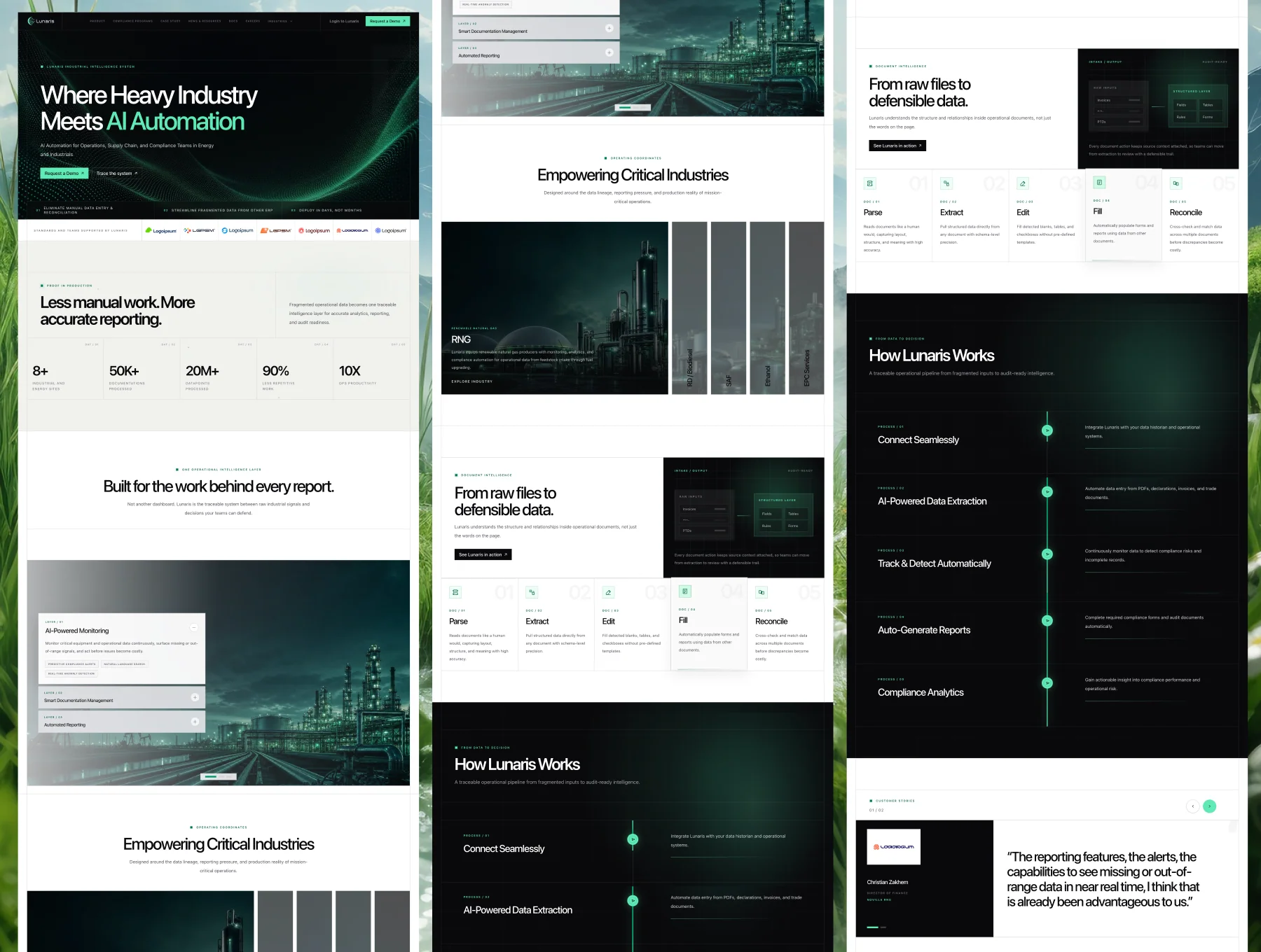 Lunaris - Industrial AI Website Template 4