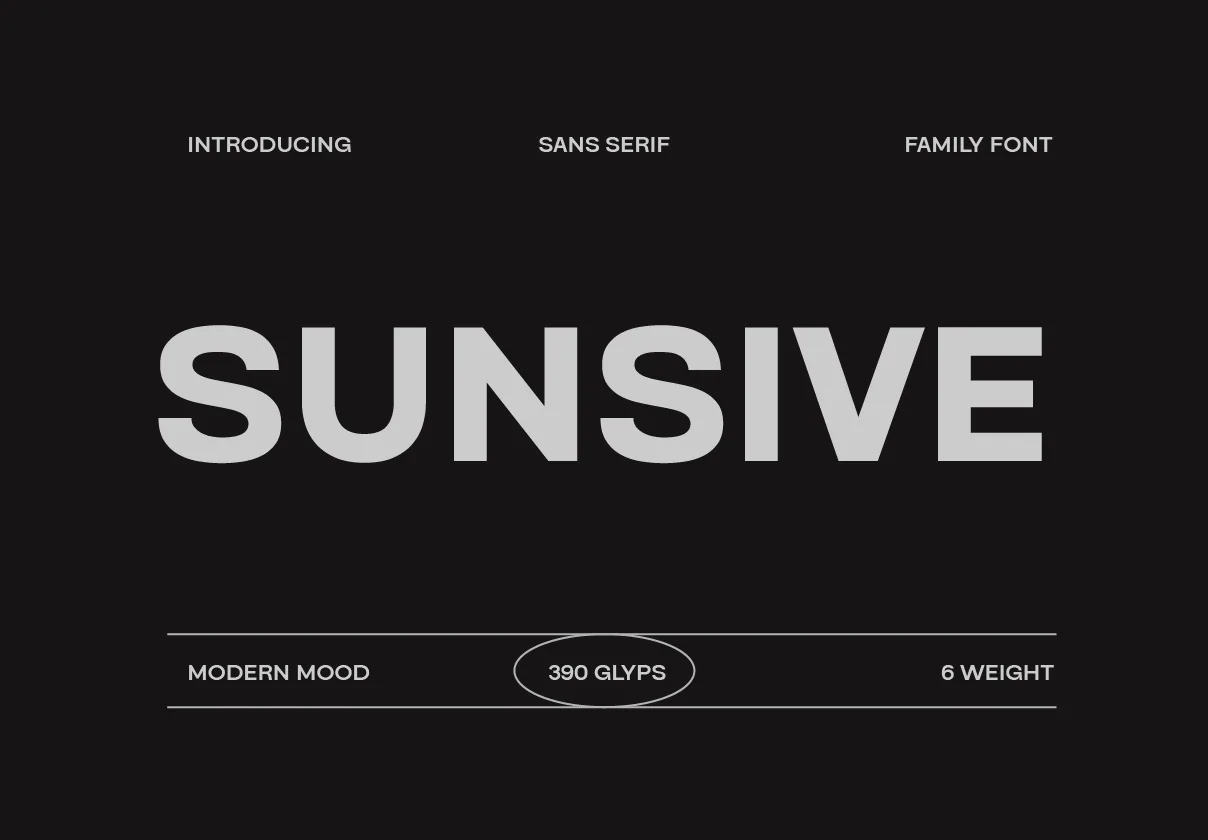 Sunsive Family Font