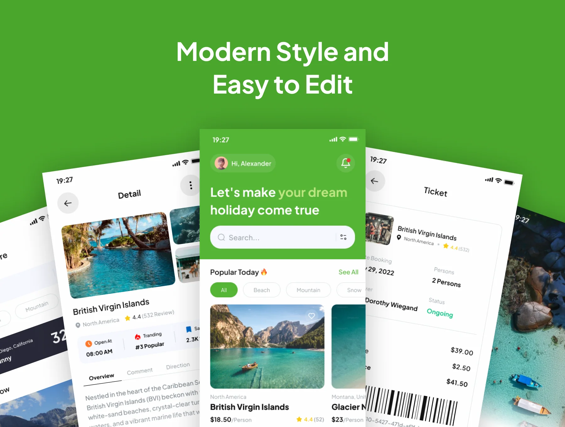 Suntrip - Travel App Mobile UI Kit 3