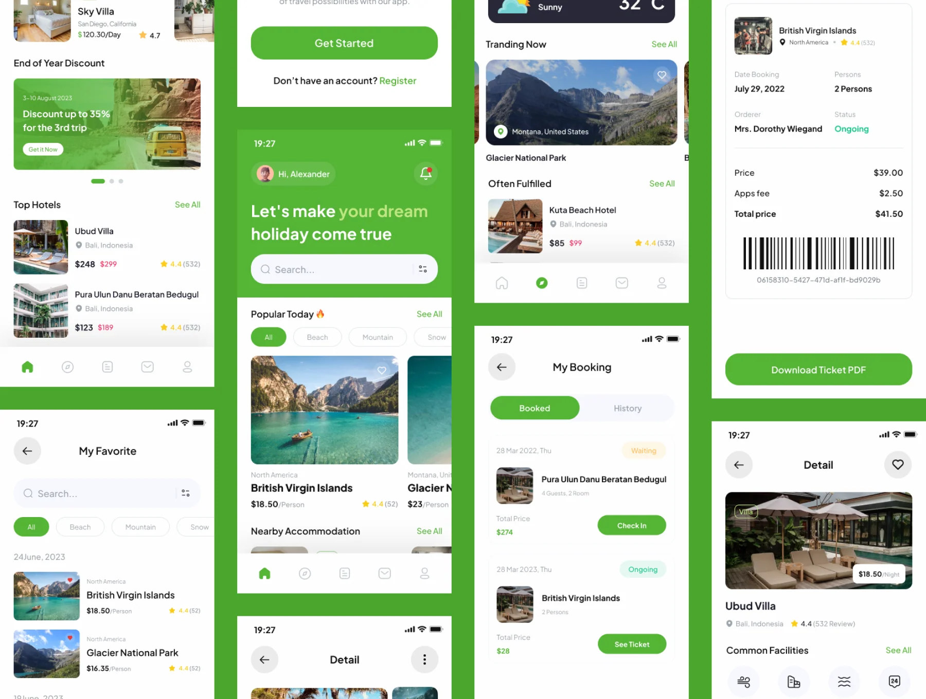 Suntrip - Travel App Mobile UI Kit 4