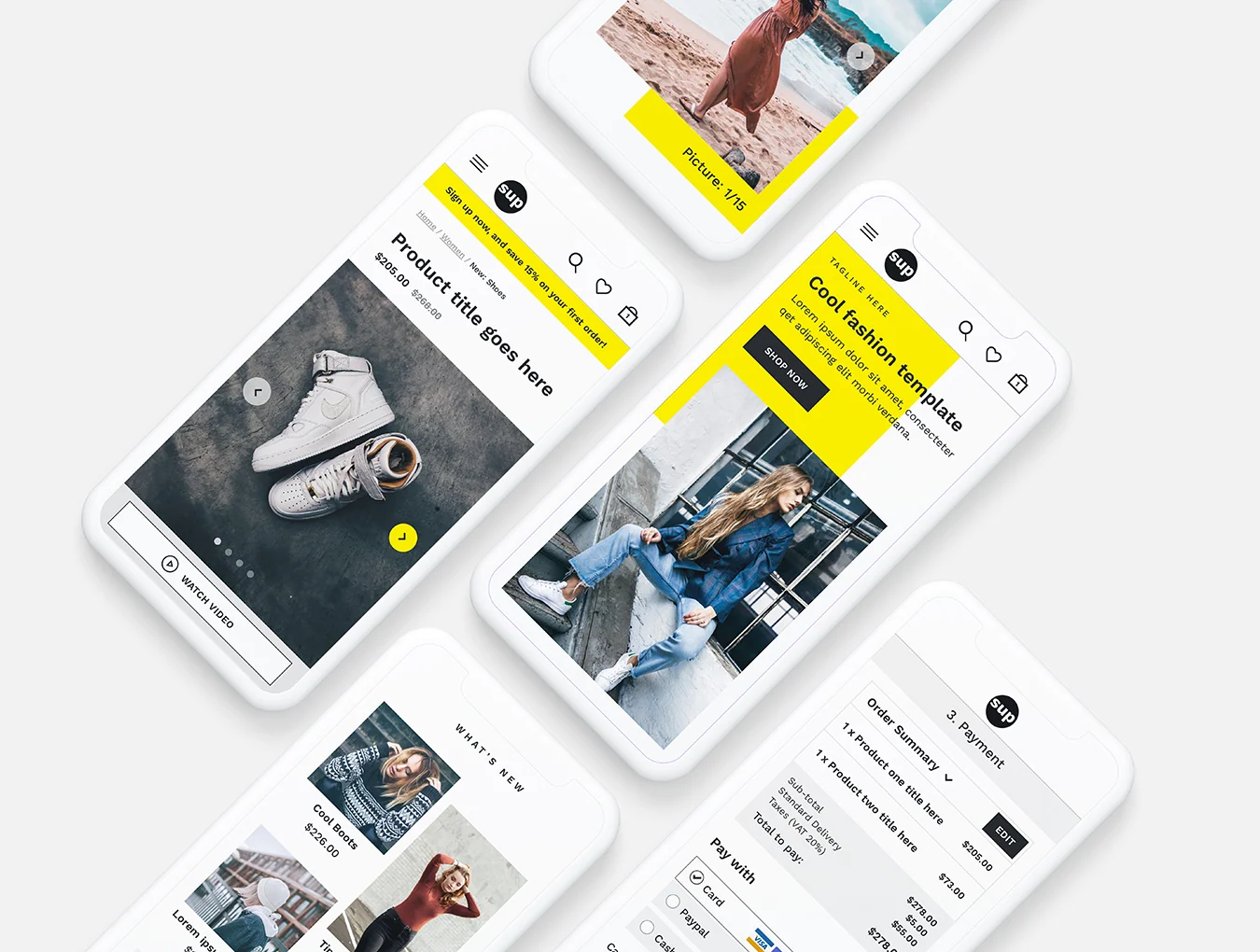 SUP Fashion UI Kit 2