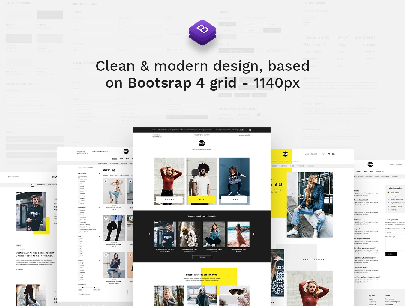 SUP Fashion UI Kit 4