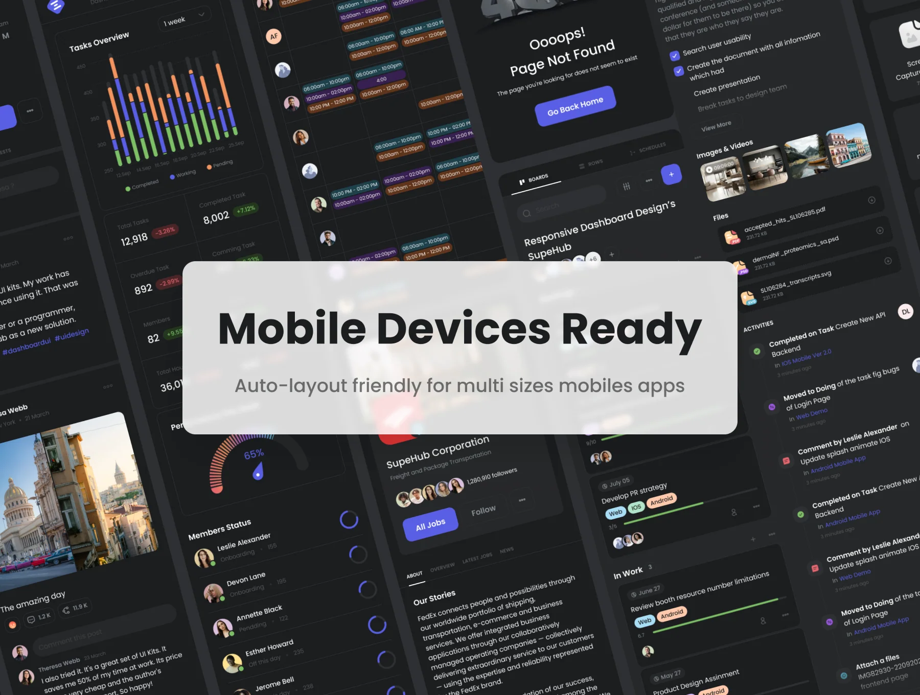 SupeHub - Multipurpose Admin Dashboard & Charts Kit Figma 2