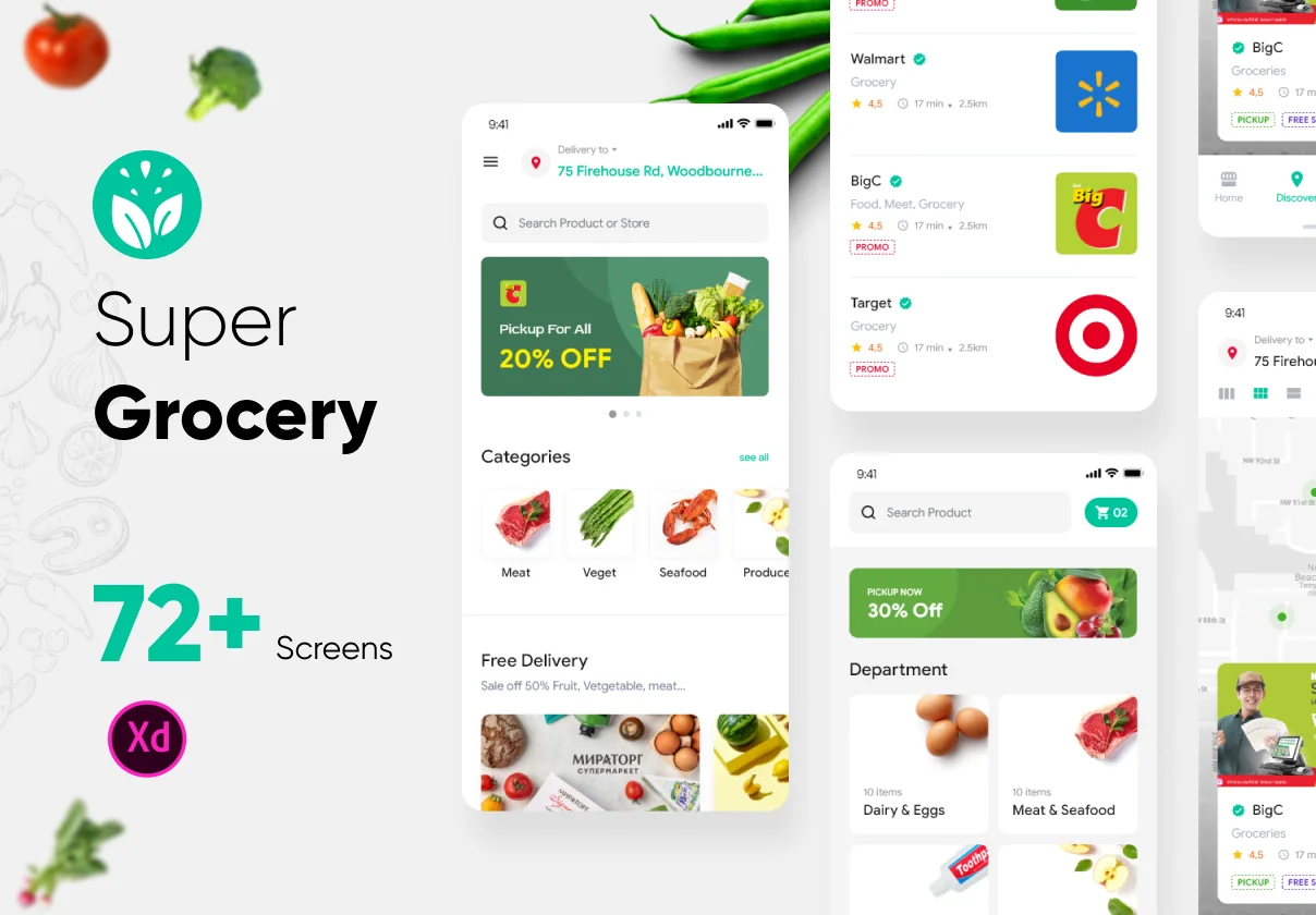 Super Grocery Delivery App