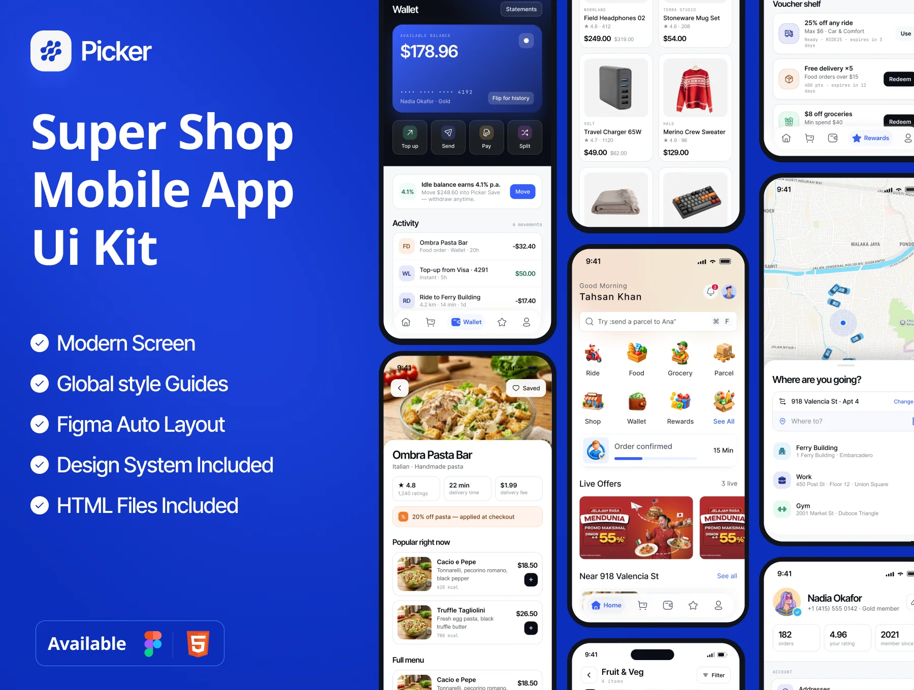 Super Shop Mobile App UI Kit