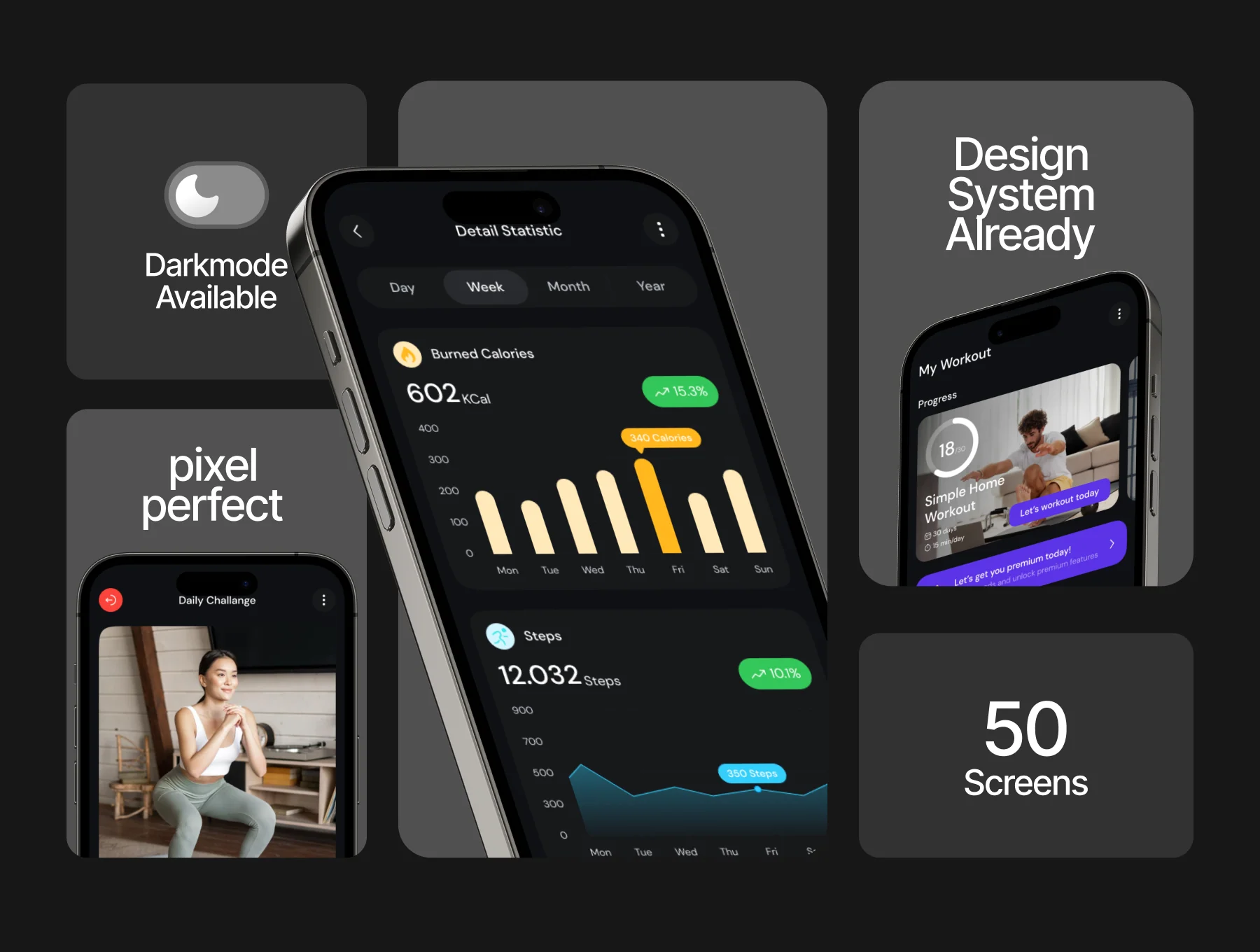 SuperFit - Workout & Fitness Mobile App UI Kit 2