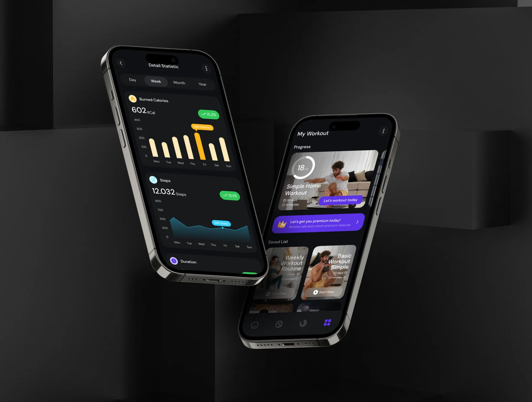 SuperFit - Workout & Fitness Mobile App UI Kit 3