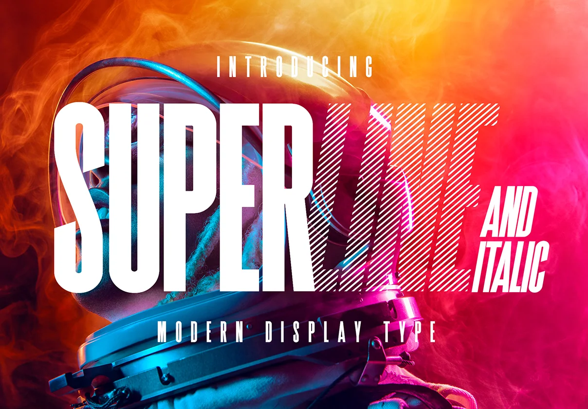 SuperLine Display Typeface