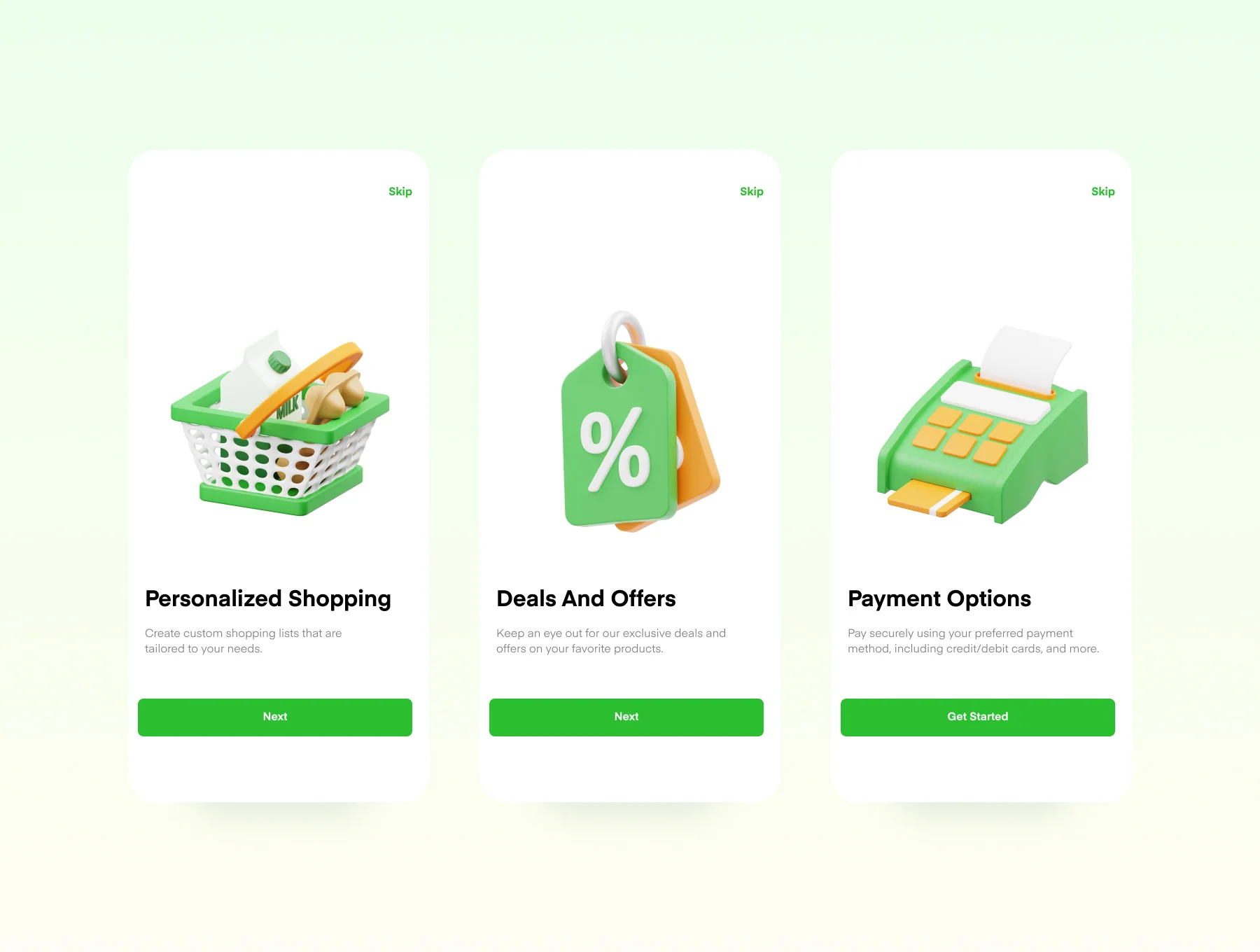 Supermarket 3D Icon 3