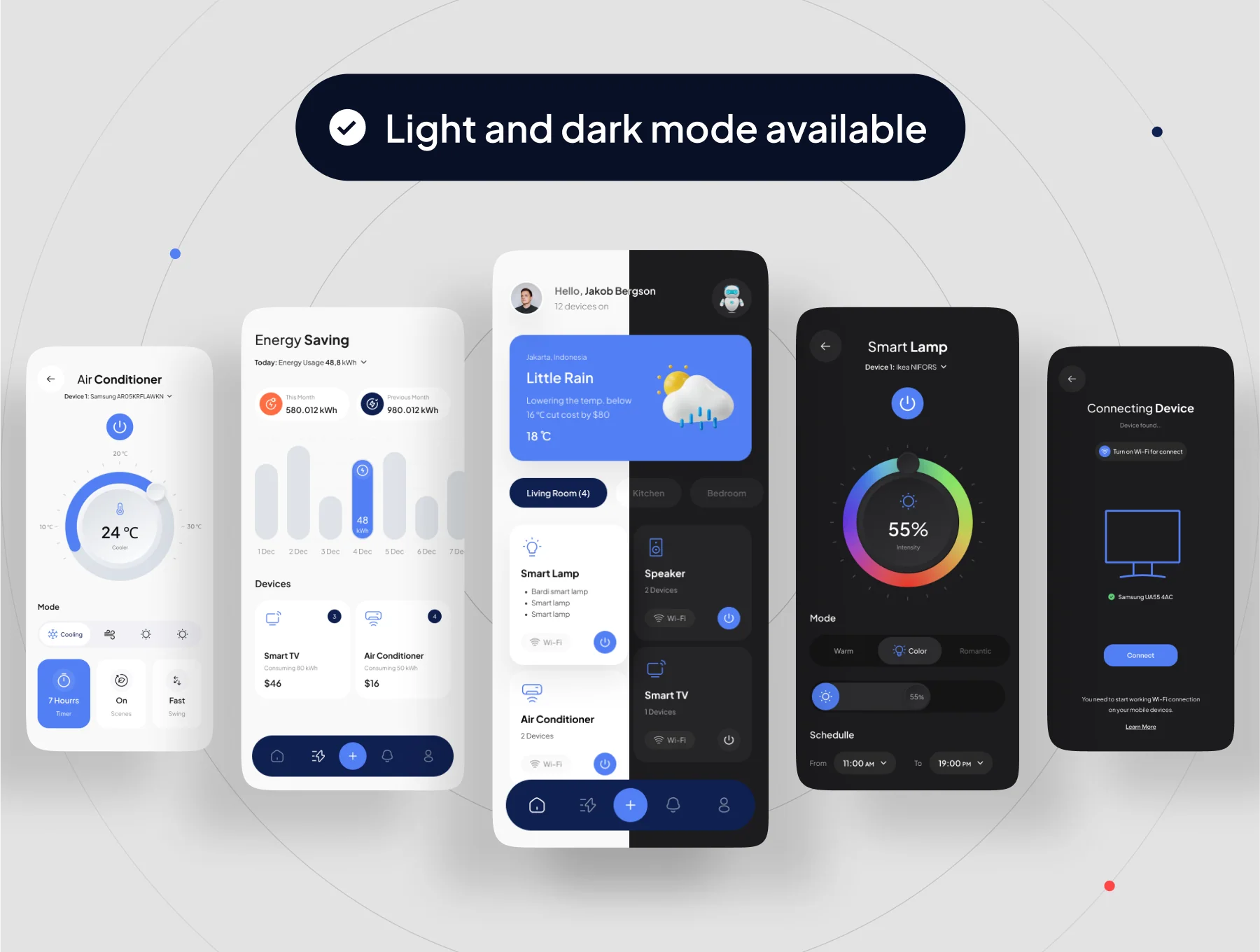 SuperSemart - Smarthome App UI Kit 7