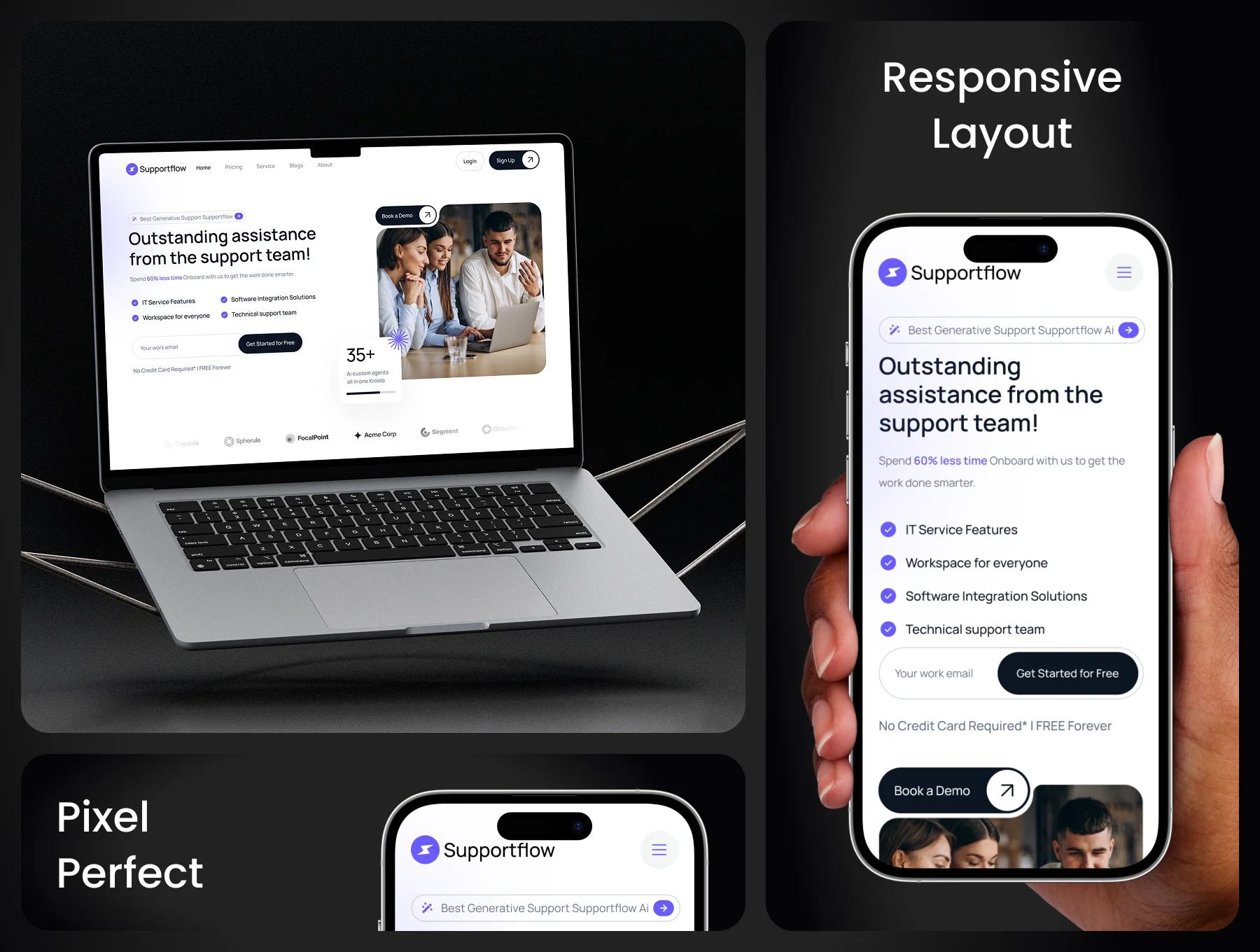 Supportflow - Customer Support Website Template 2