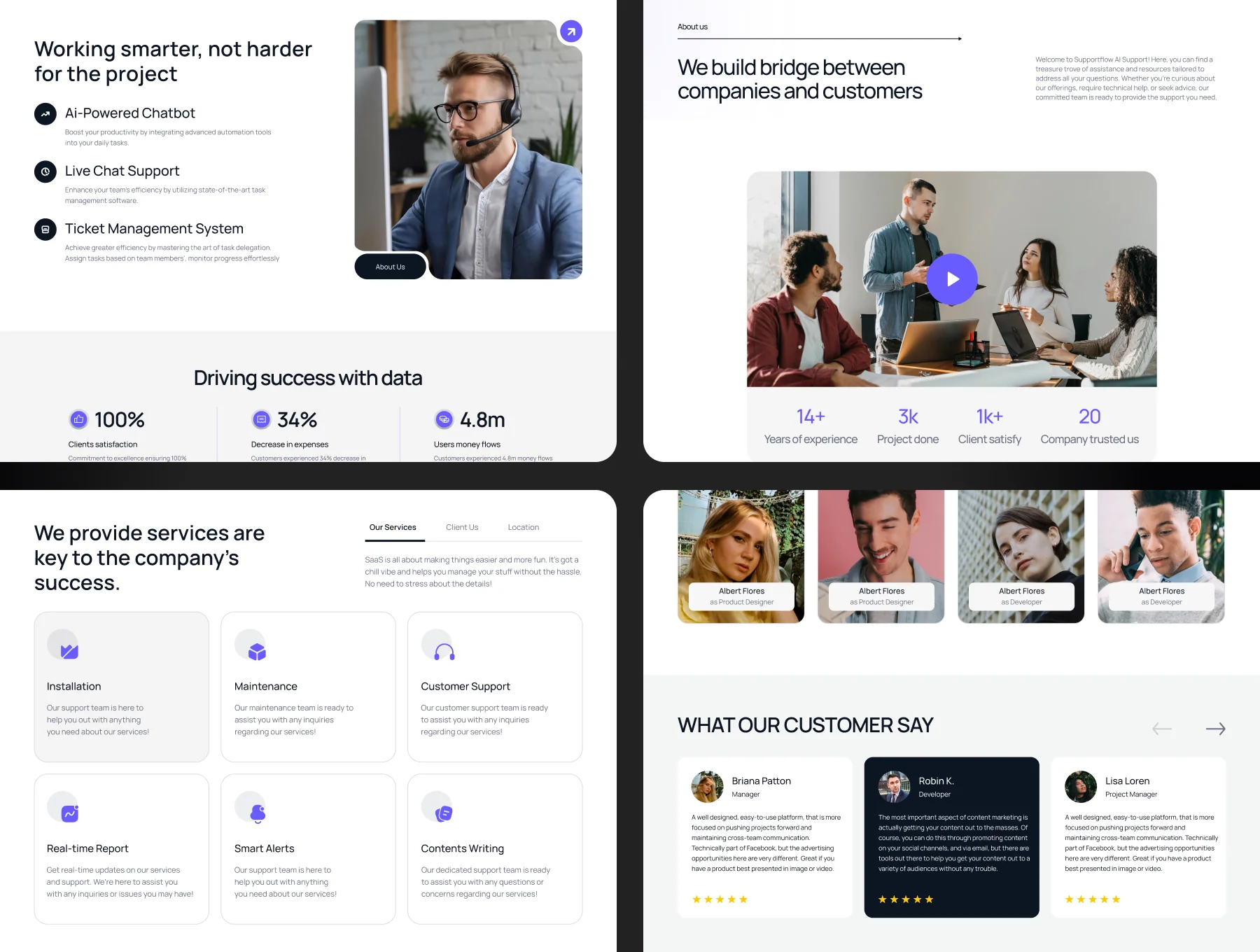 Supportflow - Customer Support Website Template 5