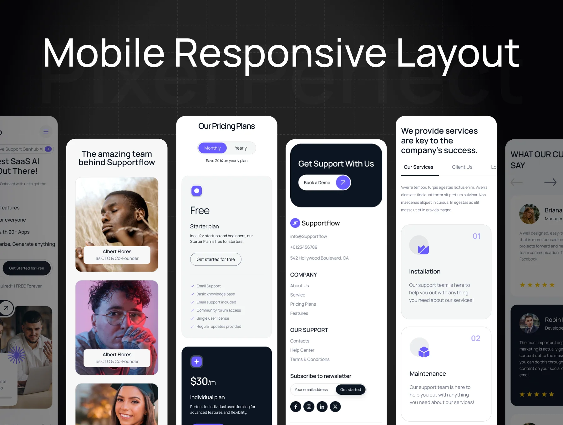 Supportflow - Customer Support Website Template 6