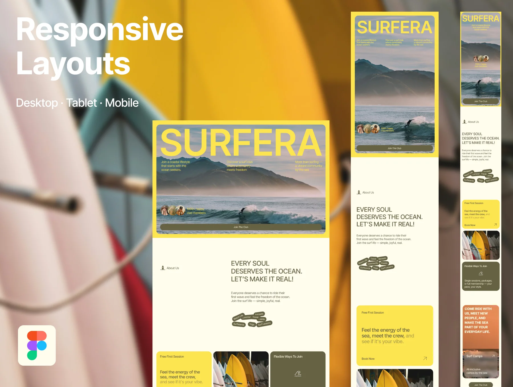 Surf Club UI Kit 2