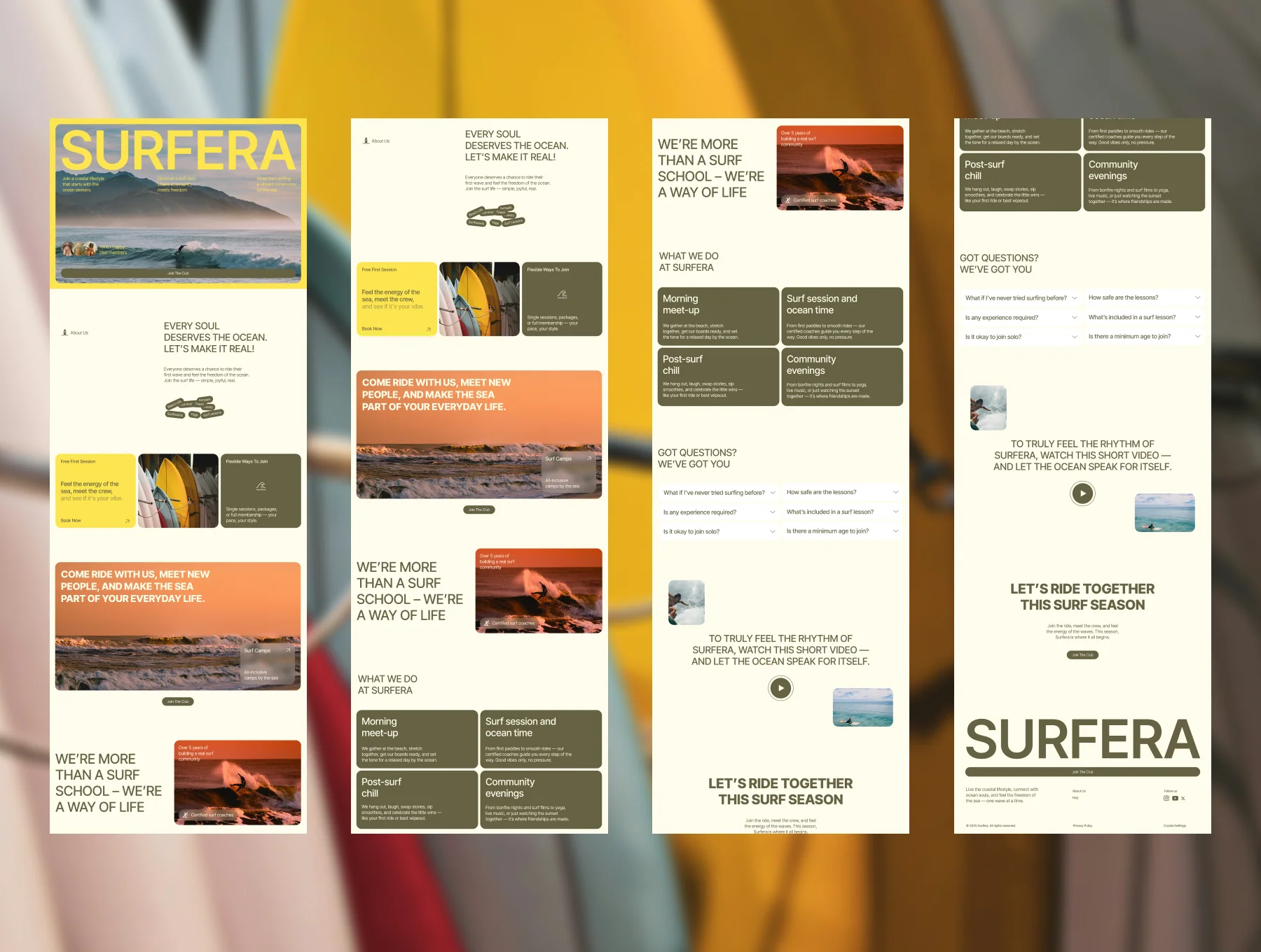 Surf Club UI Kit 4
