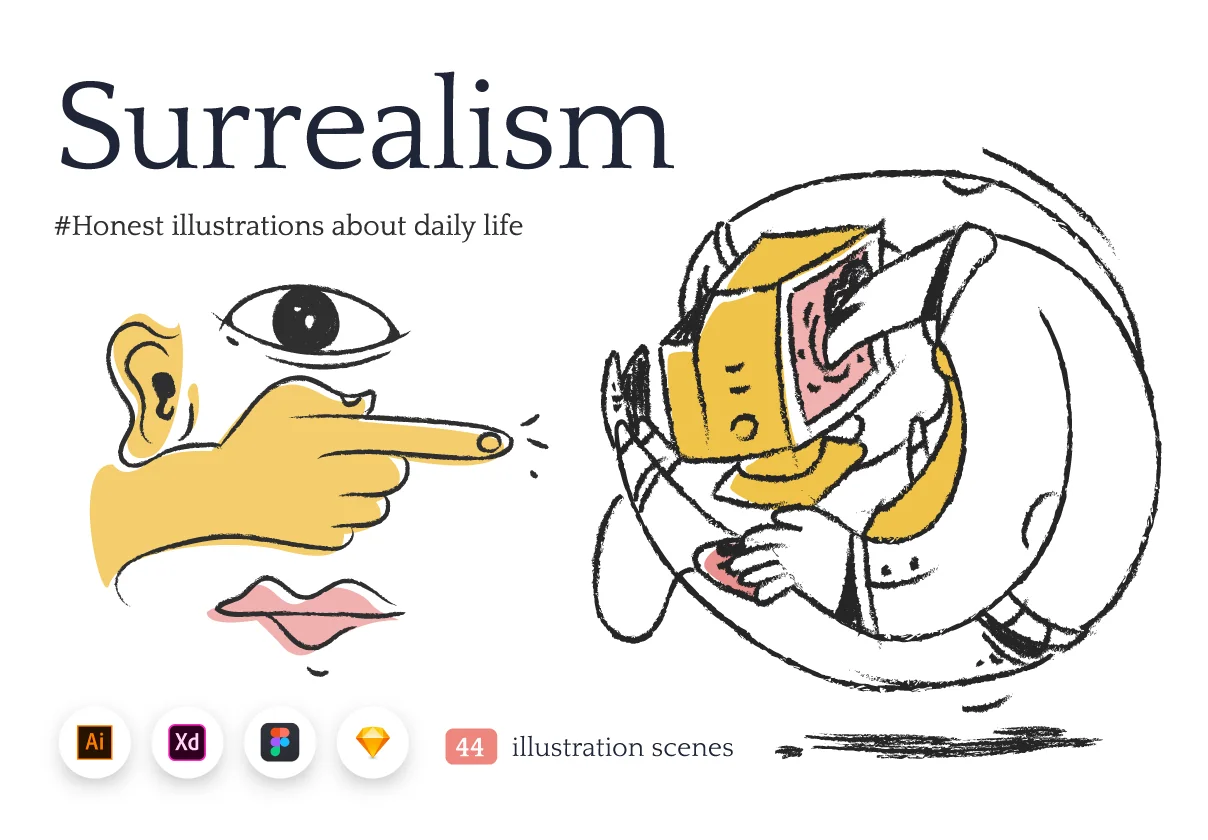 Surrealism illustrations