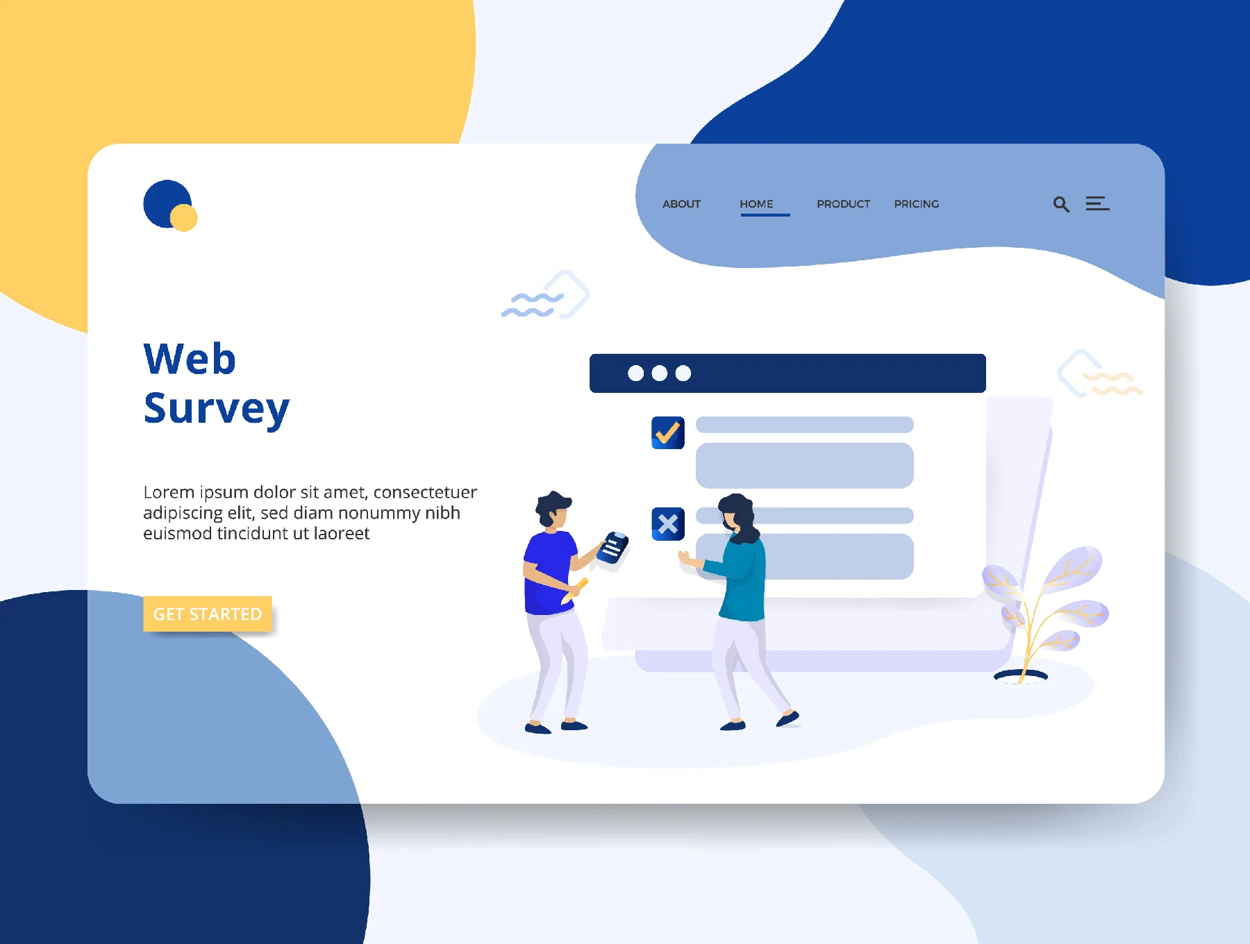 Survey set Illustration