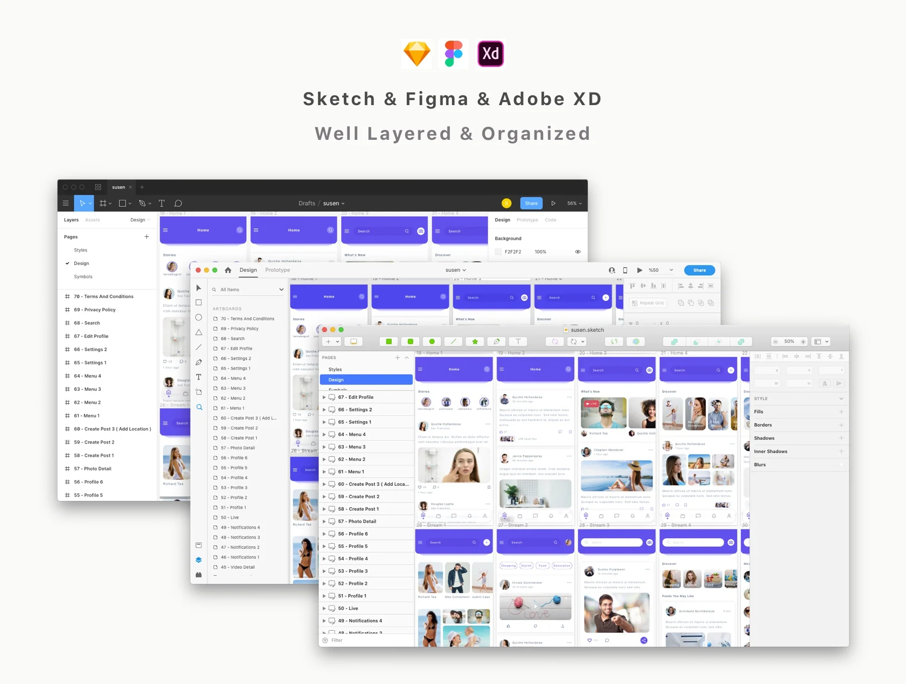 Susen - Social Network App UI Kit 5