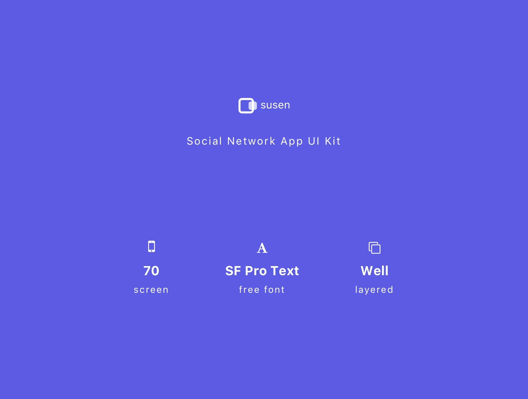 Susen - Social Network App UI Kit 6