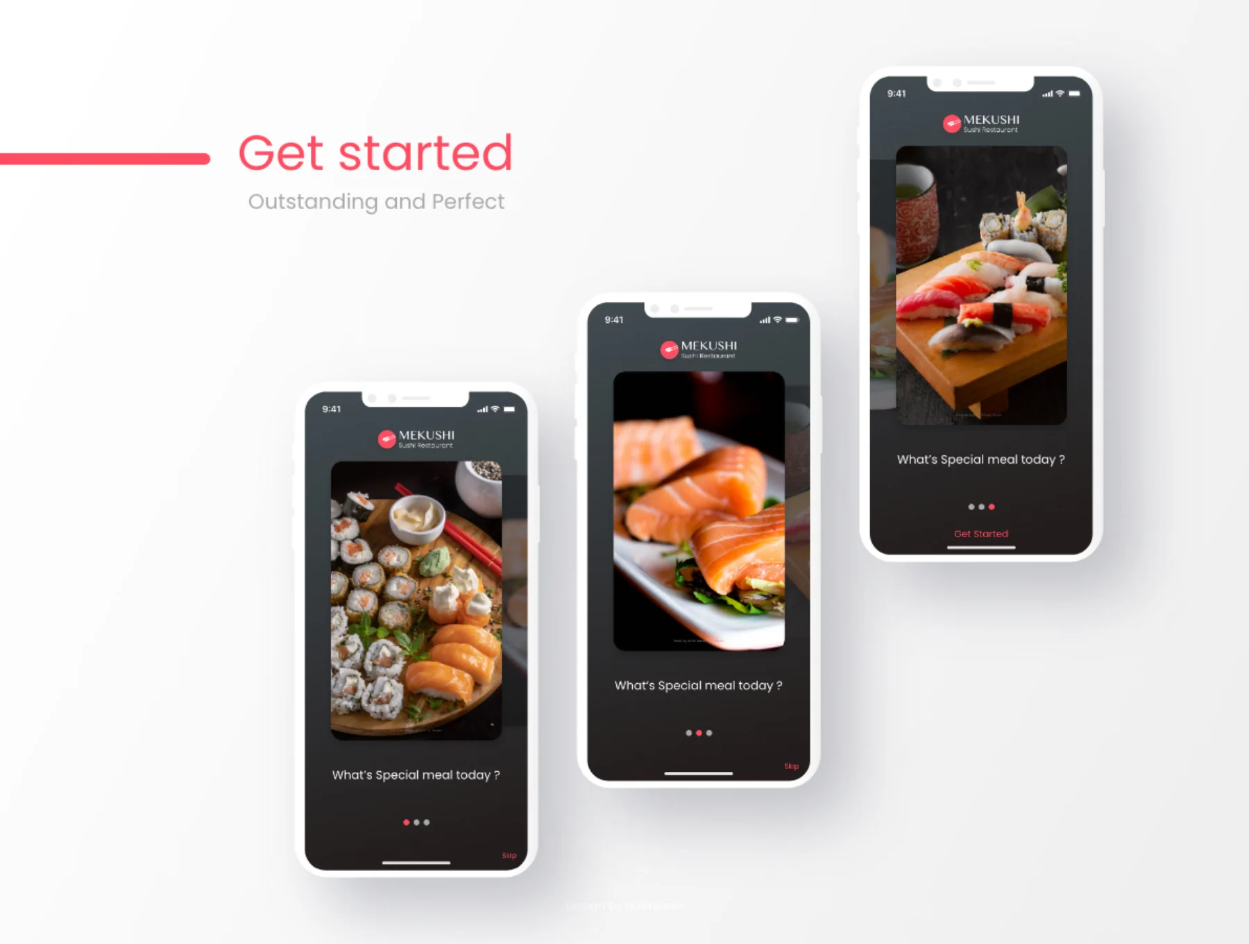 Sushi Restaurant for Mobile App