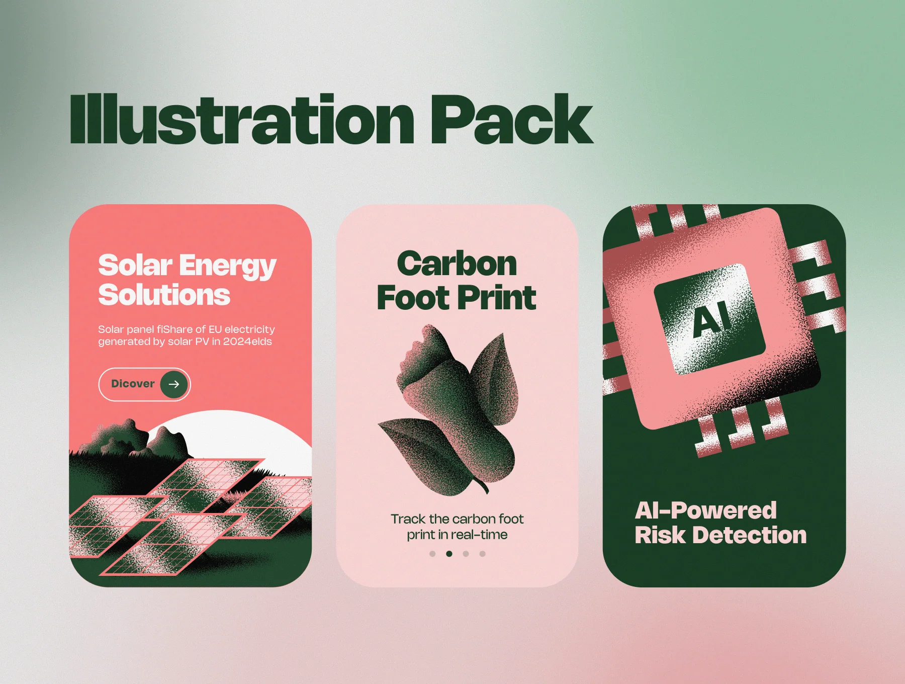 Sustainability Illustration Pack - Figma Minimal Grain Style 6