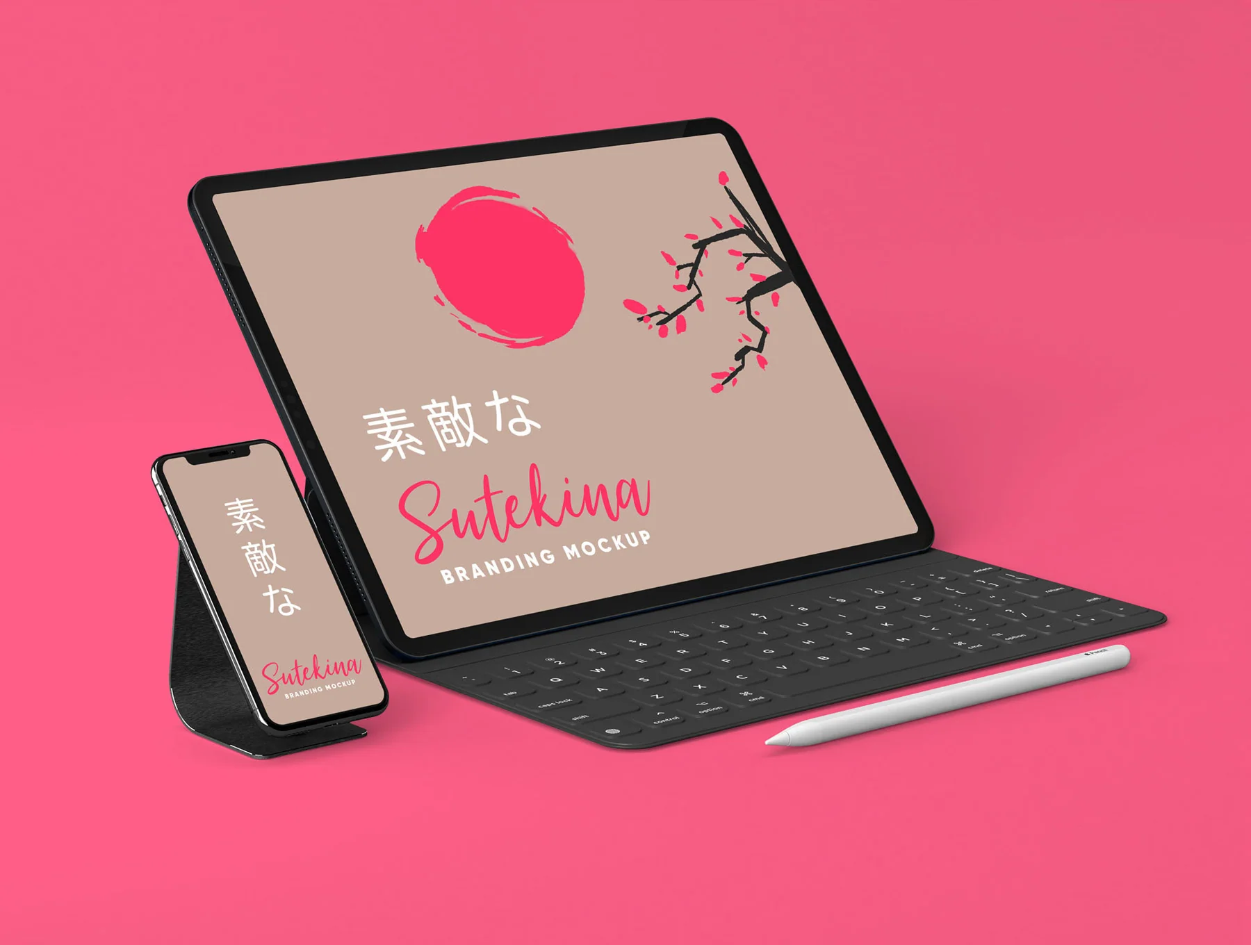 Sutekina Stationery Mockup 3